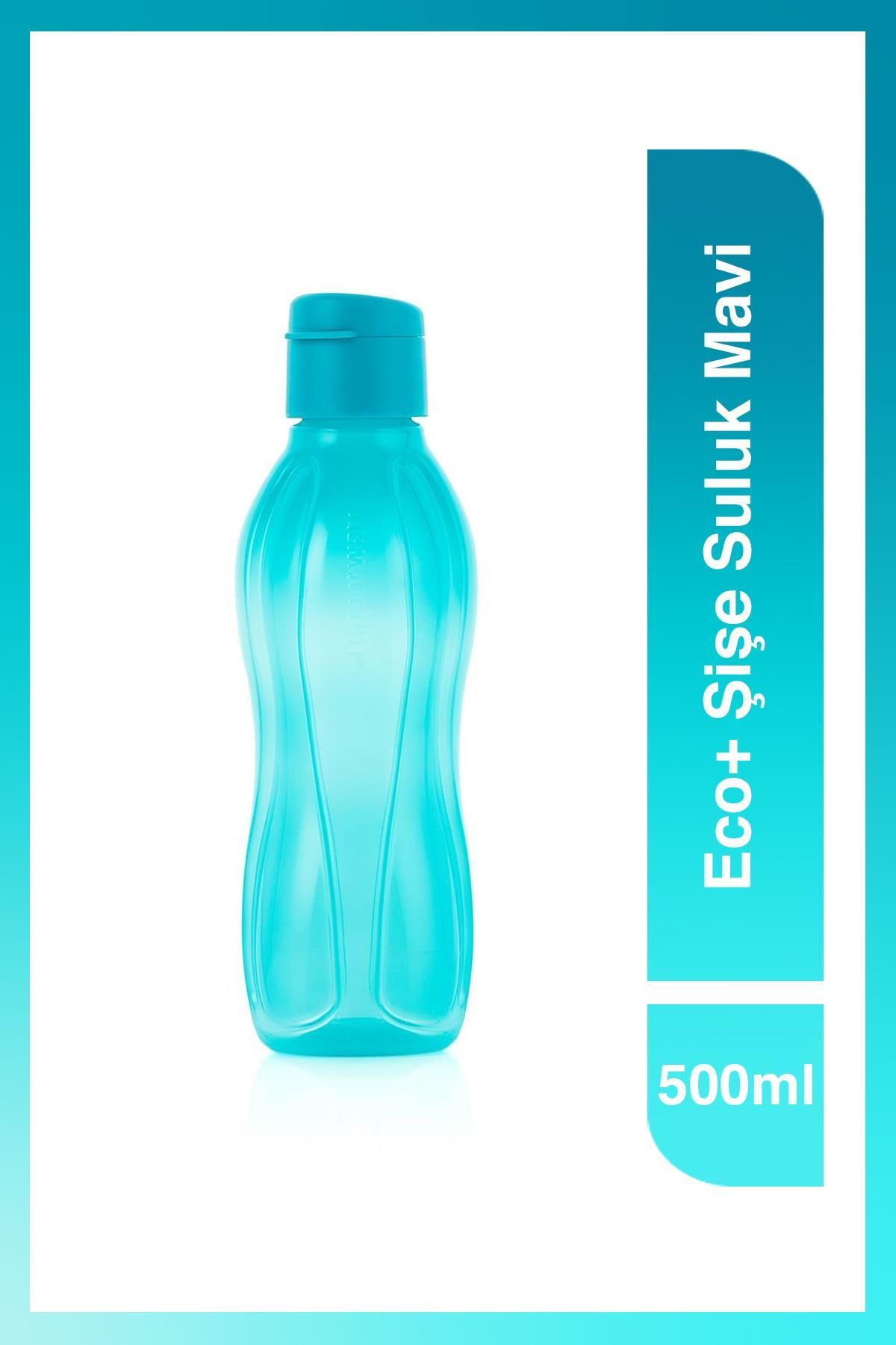 Tupperware Eco 500 ml - Mavi Kolay Açılır Kapaklı Suluk Matara Çevre Dostu Tasarım Su Şişesi