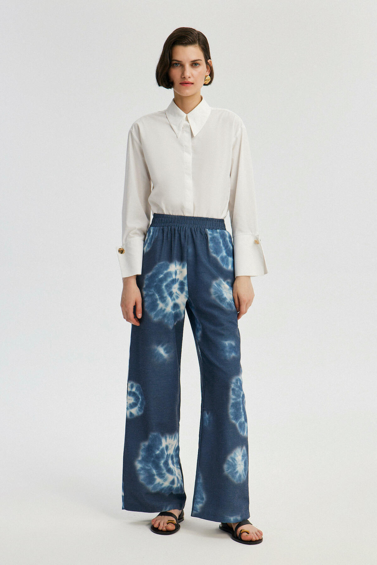 Touché Privé-Batik Patterned Stylish Trousers 1