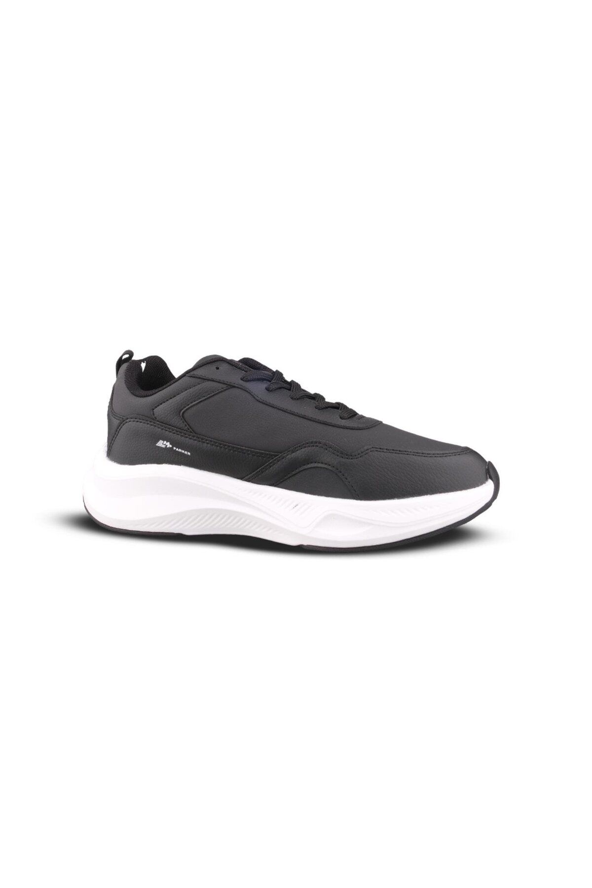 M.P.-Men's Lace-Up Black-White Casual Shoes 3