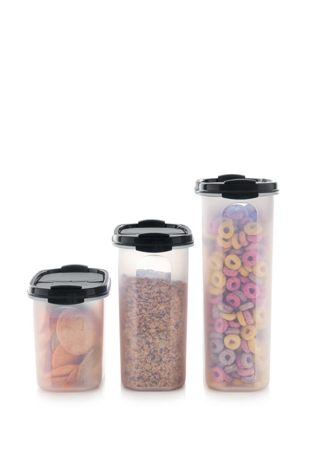 Tupperware-حاوية تخزين المواد الغذائية الجافة البيضاوية مع غطاء 2 1.1 لتر 4