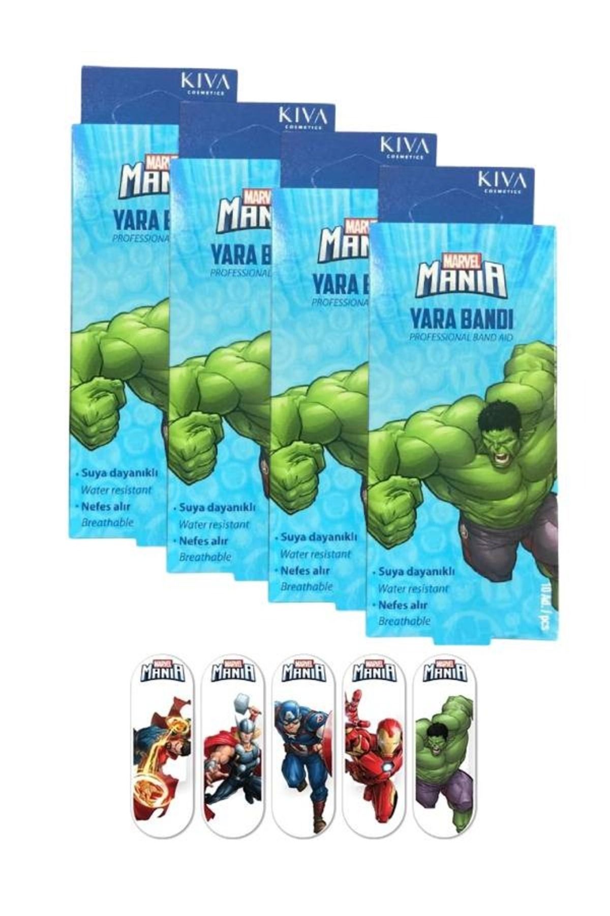 Marvel Hulk Yara Bandı 10'lu (4 Adet)