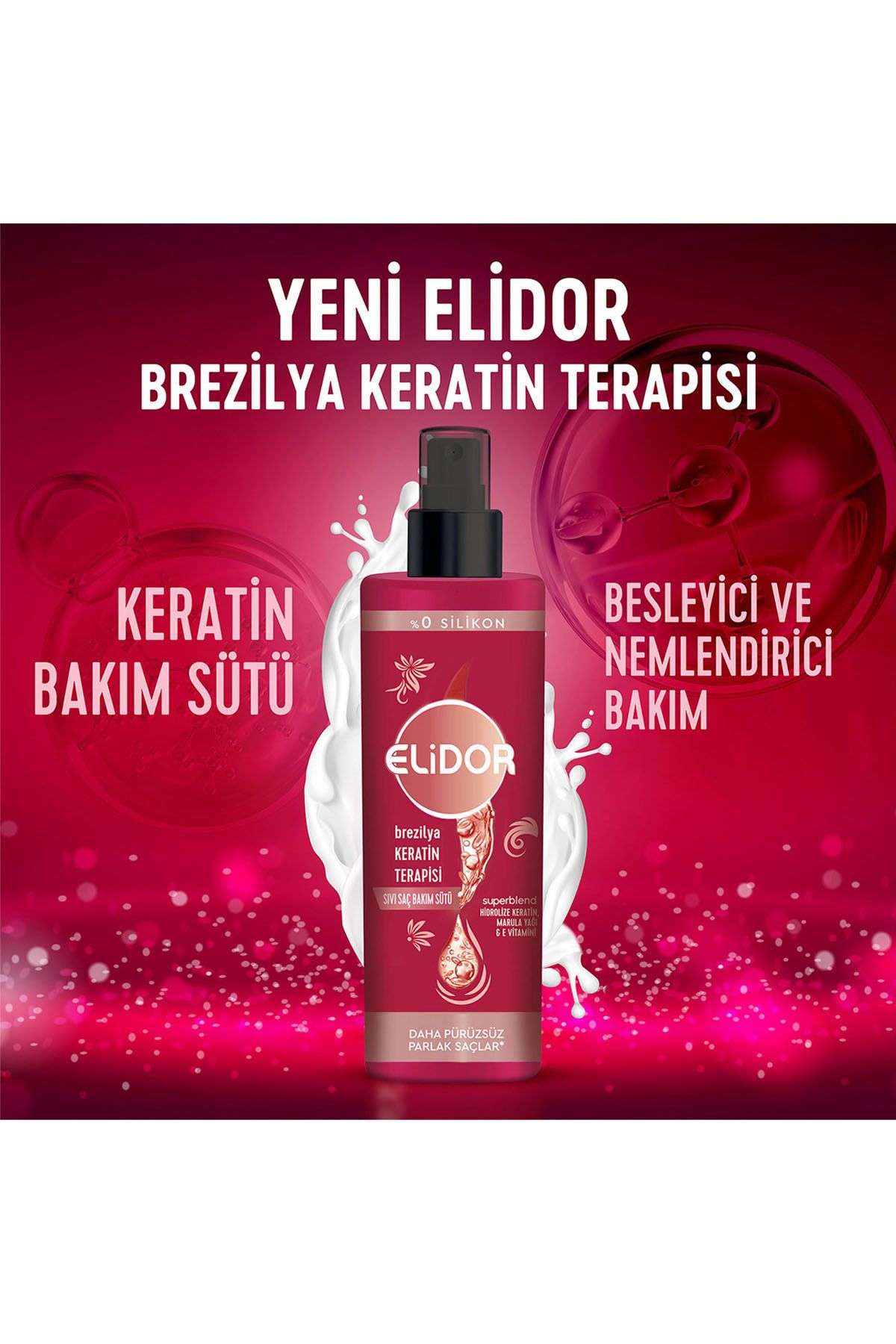 Elidor Brezilya Keratin Terapisi Saç Bakım Serisi 2'li Set-3