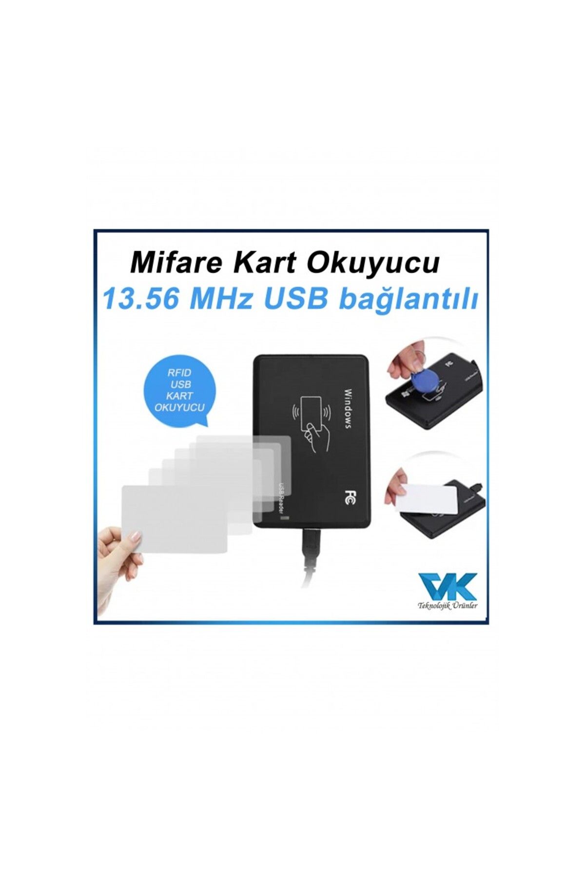 VKTEK Mifare USB Kart Okuyucu 13,56 Mhz