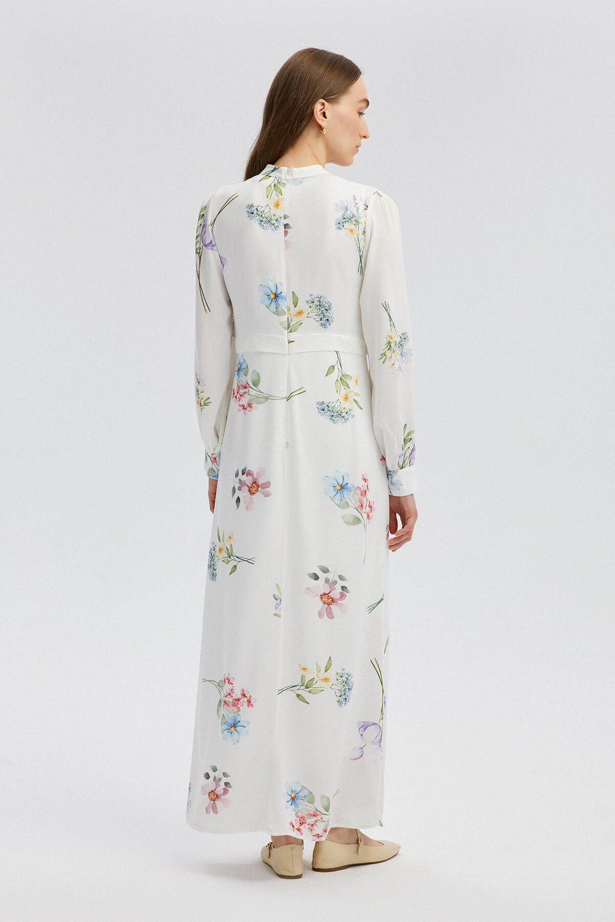 Touche Prive Floral Pattern Relax Fit Dress- Trendyol