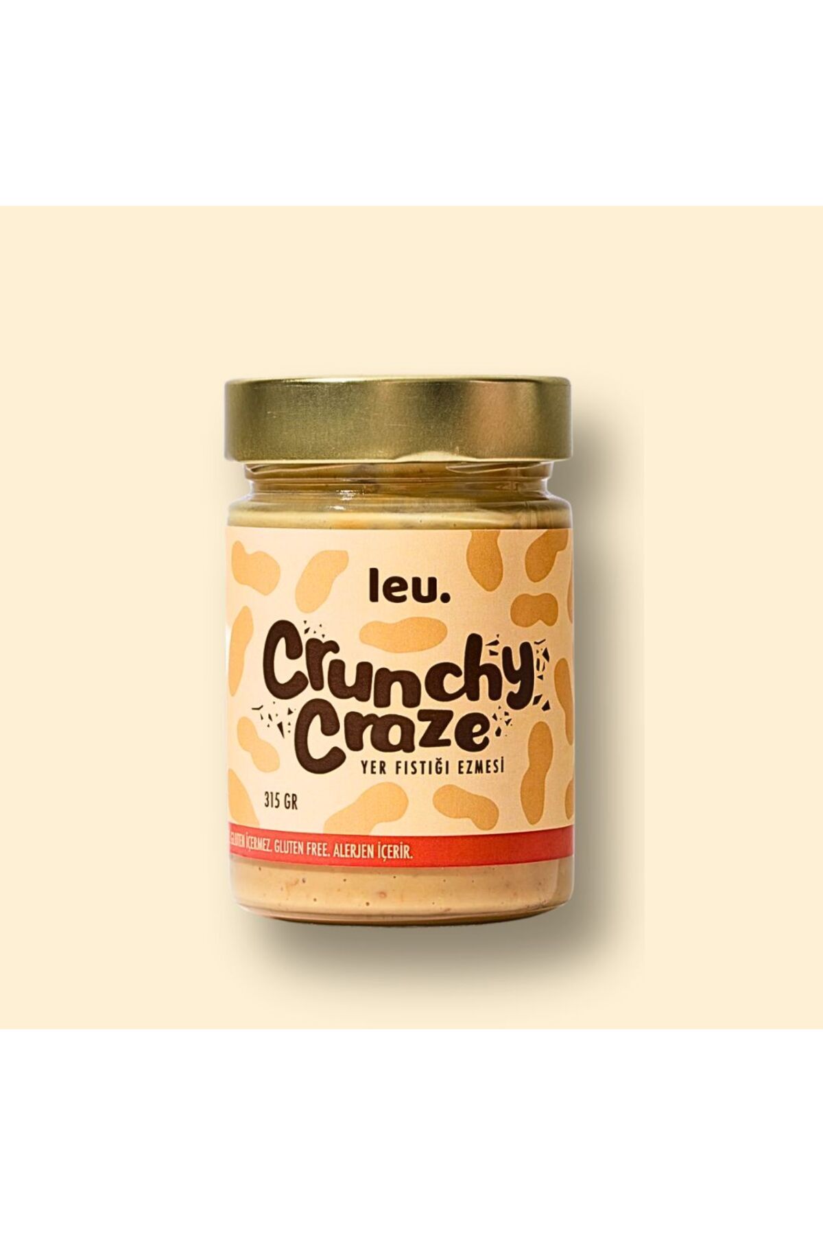 Leu Crunchy Craze Parçacıklı Fıstık Ezmesi (315 GR)