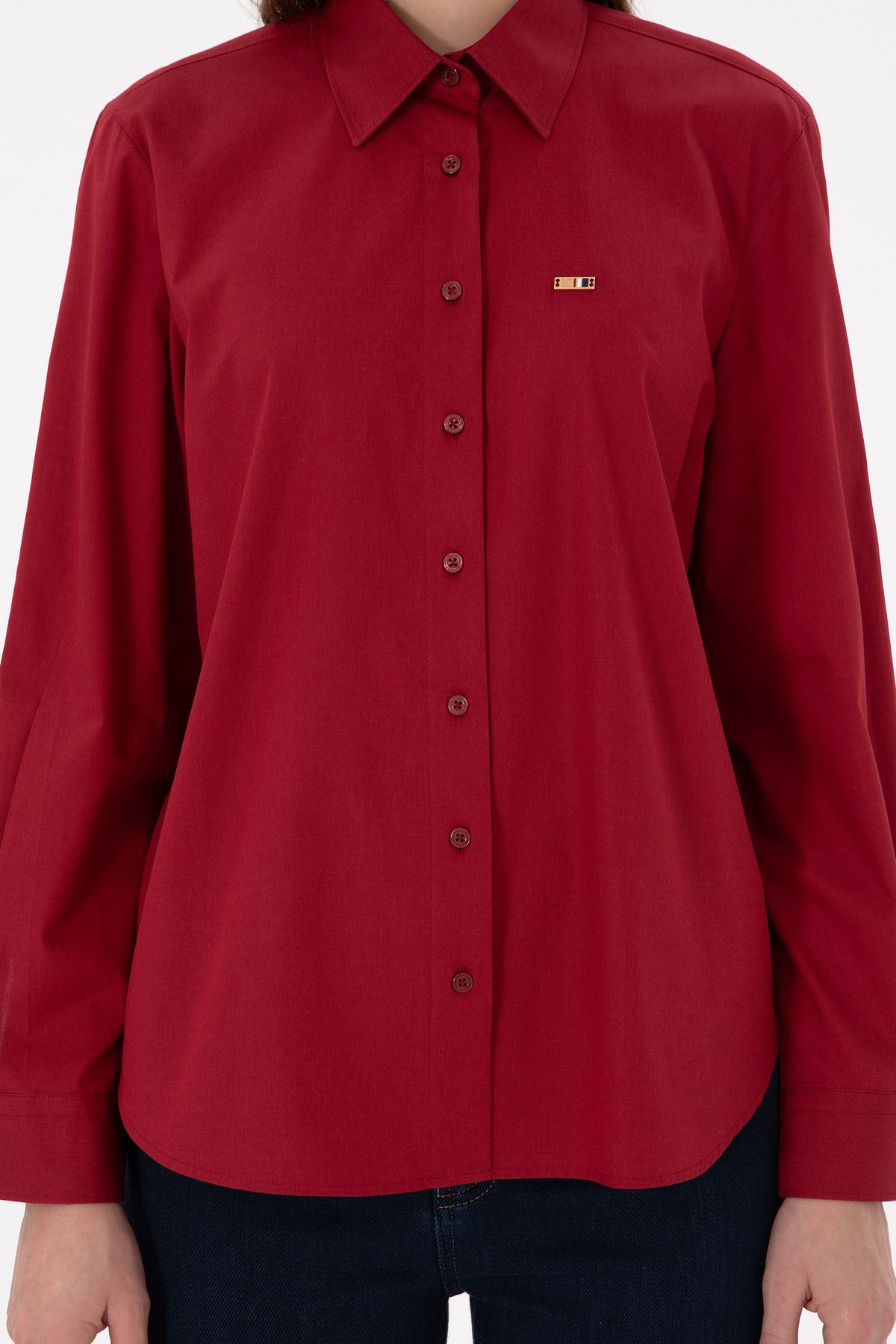 U.S. Polo Assn.-Women's Cherry Long Sleeve Shirt 50297103 -Vr223 6