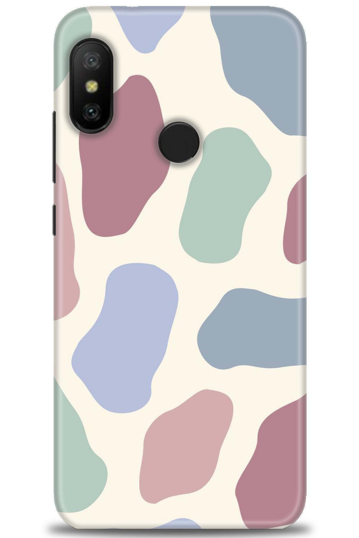 MRCİLETİSİM-Xiaomi Mi A2 Lite Case Hd Printed Case - Colorful Speckle 1