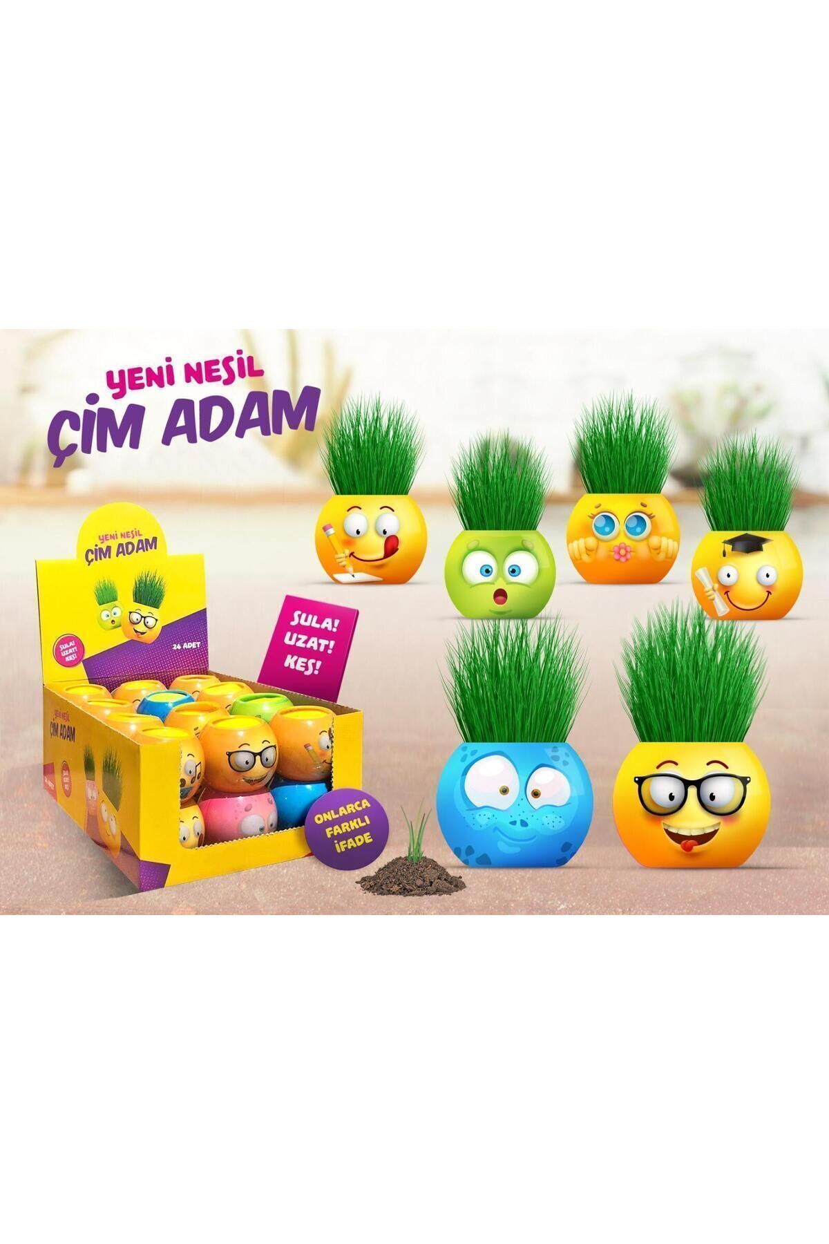 Egk Çarşı Çim Adam Orijinal Lisanslı Ürün Emojili Oyuncaklar 24 Adet