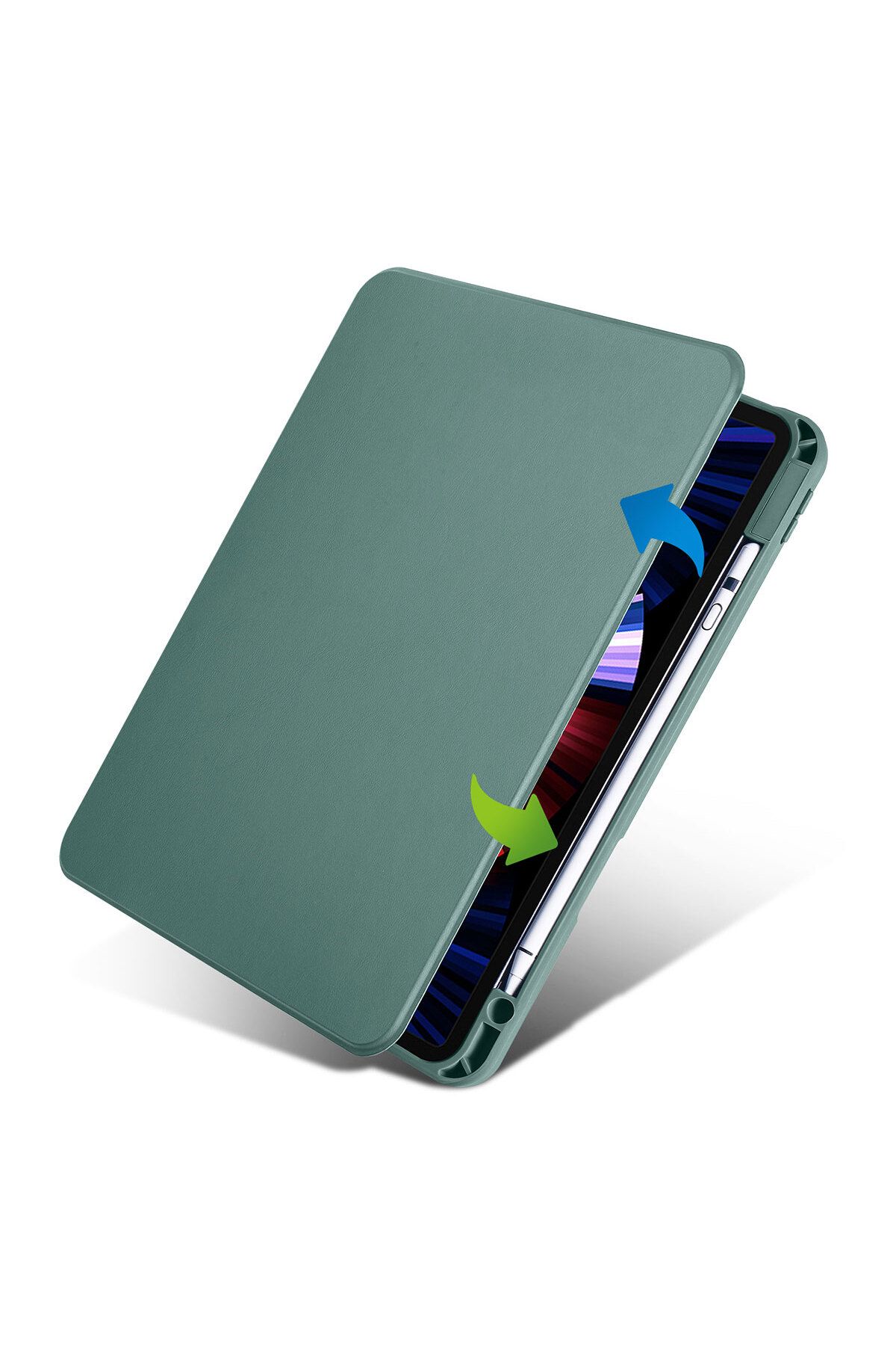 MMPSHOP-iPad Air 11 2024 M2 Compatible Tablet Case with Pen Compartment and Sleep Mode Stand 8