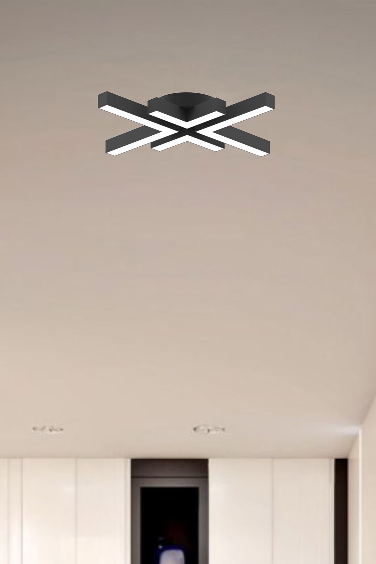 Hegza Lighting-Arana (Black Case, White Light) LED Modern Plafonier Led Chandelier, Living Room, Kitchen, Living Room 3