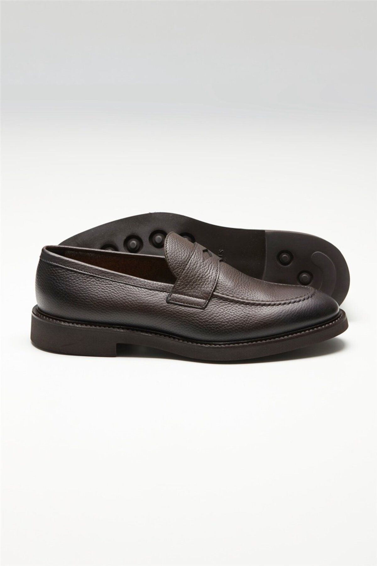 Doucals-Brown Loafer Men's Leather Shoes 1