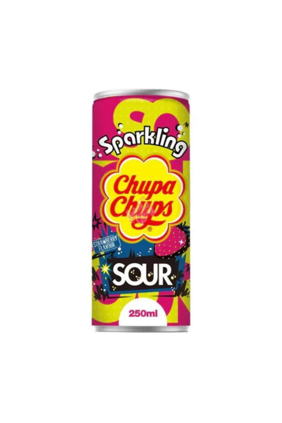 Chupa Chups Sour Strawberry Soda 250ml - Fiyatı, Yorumları