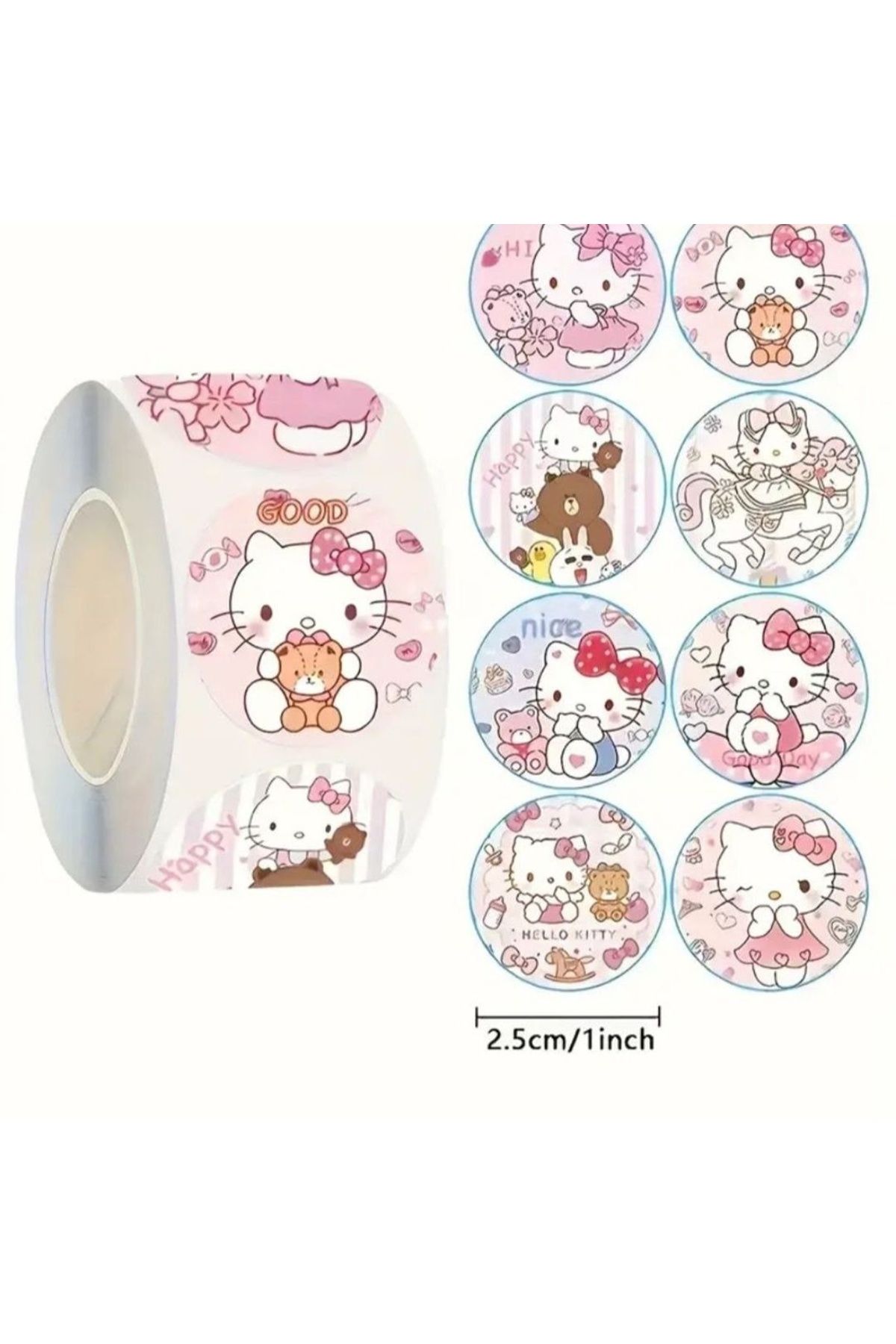 ExtremeGoodShop 500 Adet Hellokittty Sticker Bant