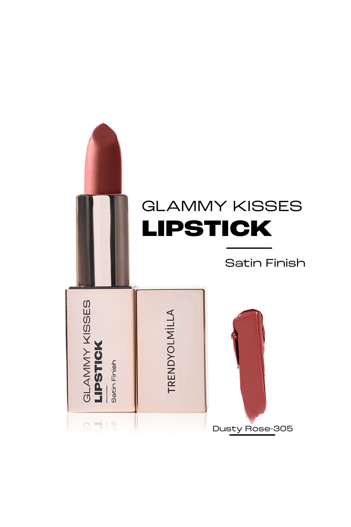 Trendyolmilla Beauty Szminka Dusty Rose - Nawilżające Satynowe Wykończenie Z Olejkiem Z Awokado - 305 Tkzaw25rj00001 - One Size