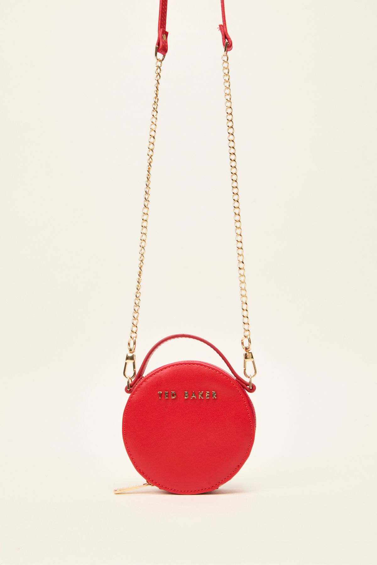 Ted Baker-Crossbody Round Small Bag with Red Strap 8267 2