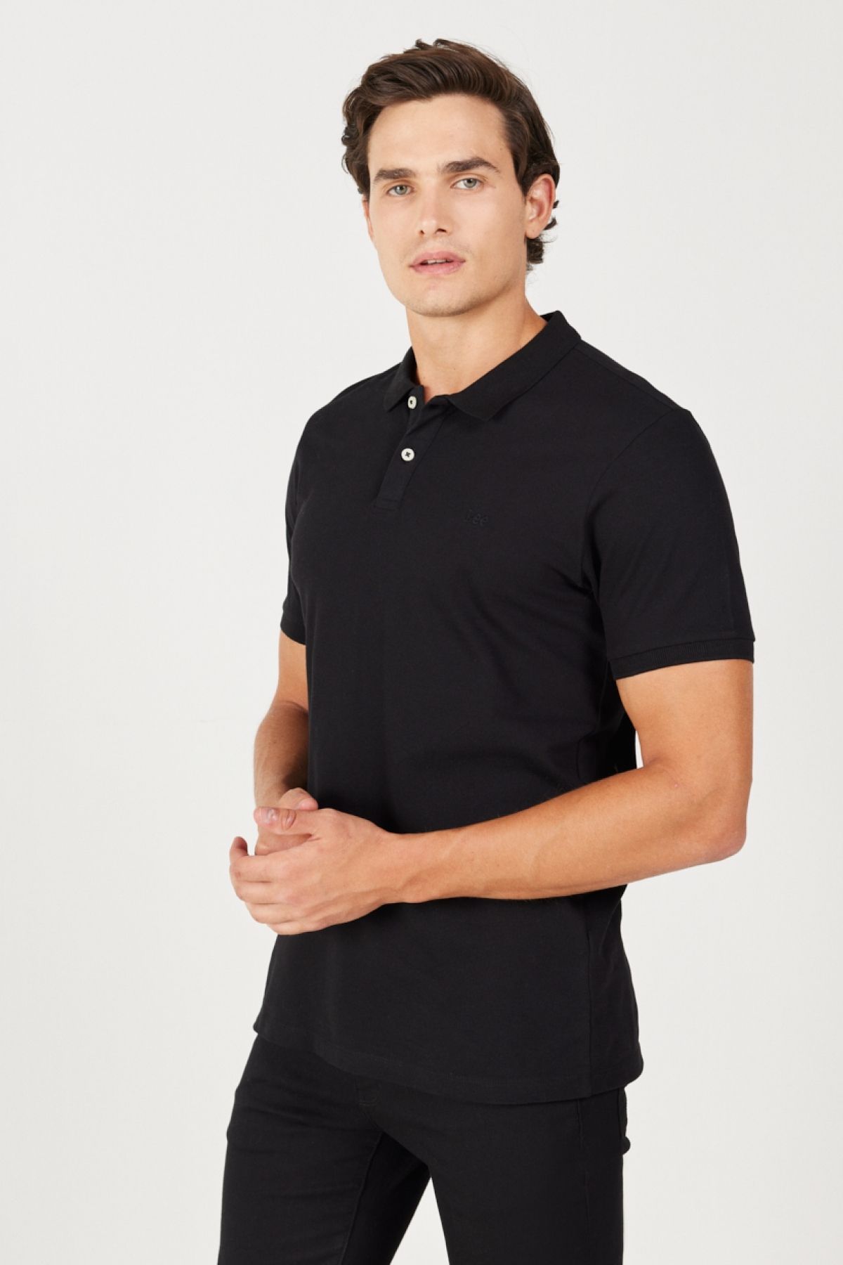 Lee-Tricou 100% bumbac, cu croială normală, cu gât polo 2