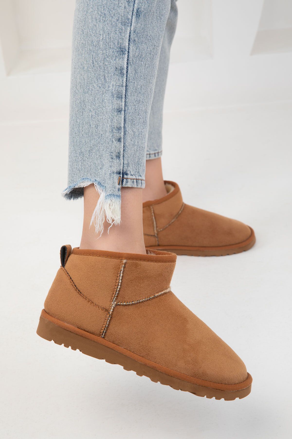 SOHO-Tan Suede Γυναικείες Μπότες - 20024 Model Bootie 5