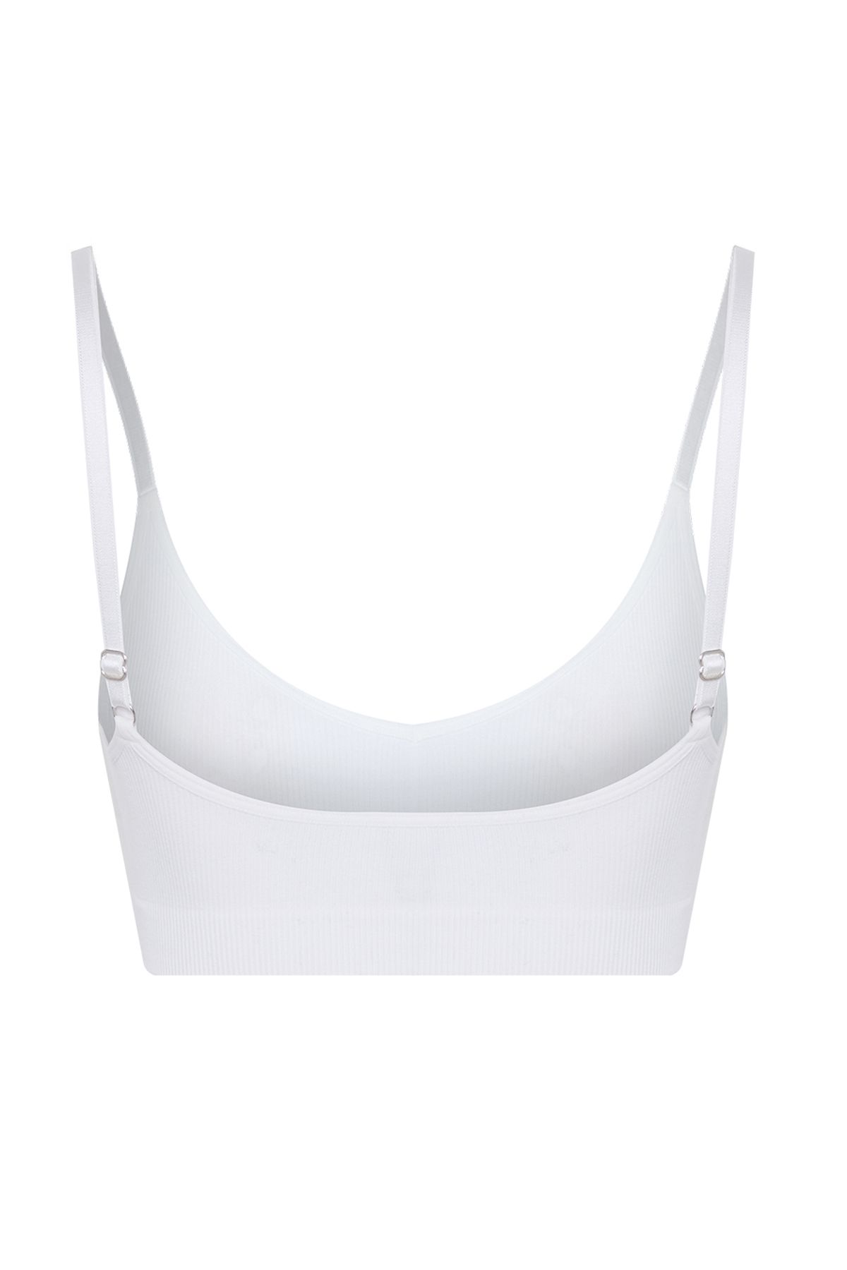 Trendyol Collection-Biustonosz Bralette w kolorze ecru, bezszwowy, z ramiączkami z liny - THMAW22SU0030 9