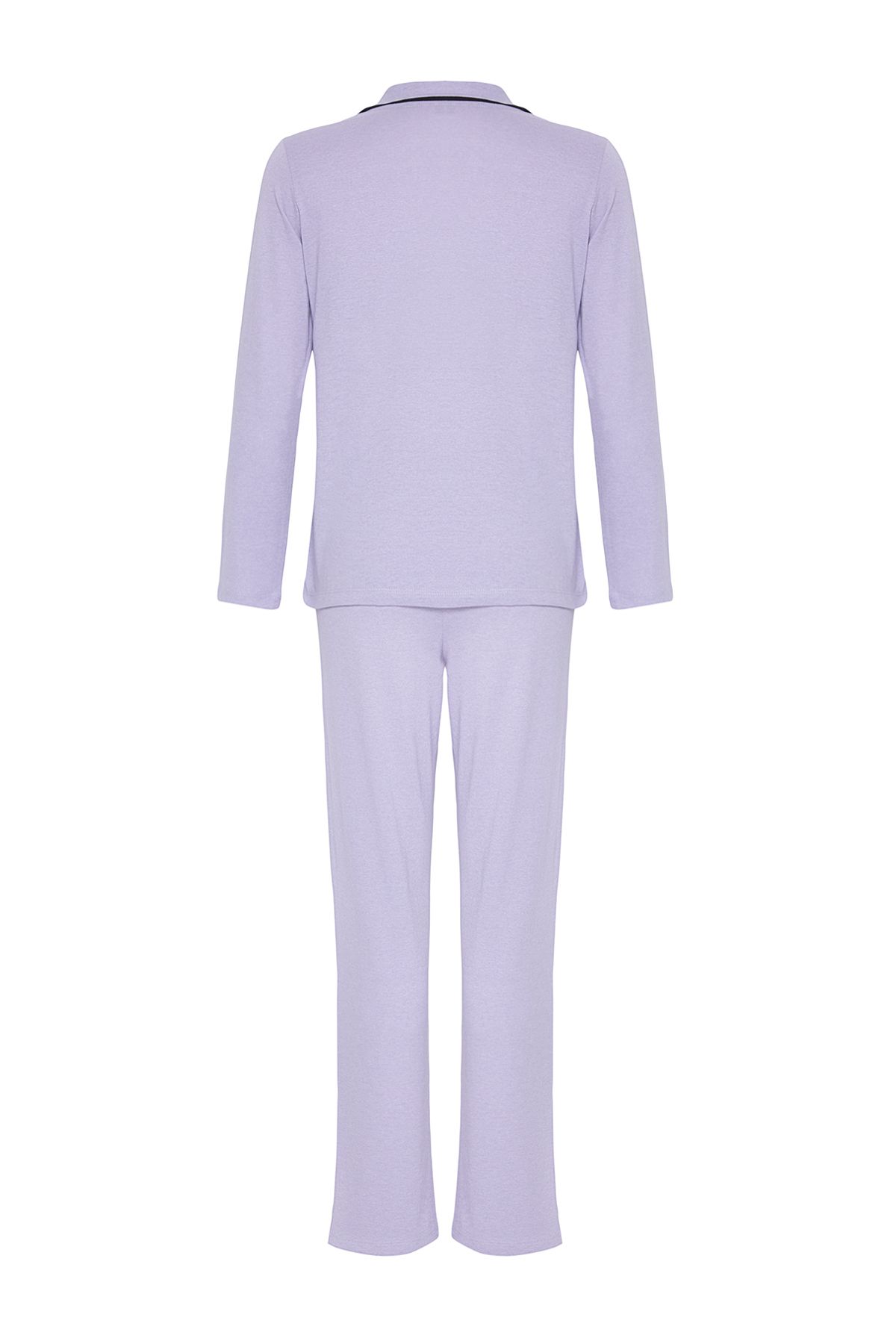 Trendyol Collection-Sada pyžama Lilac Cotton Panda s potiskem - THMAW21PT0245 8