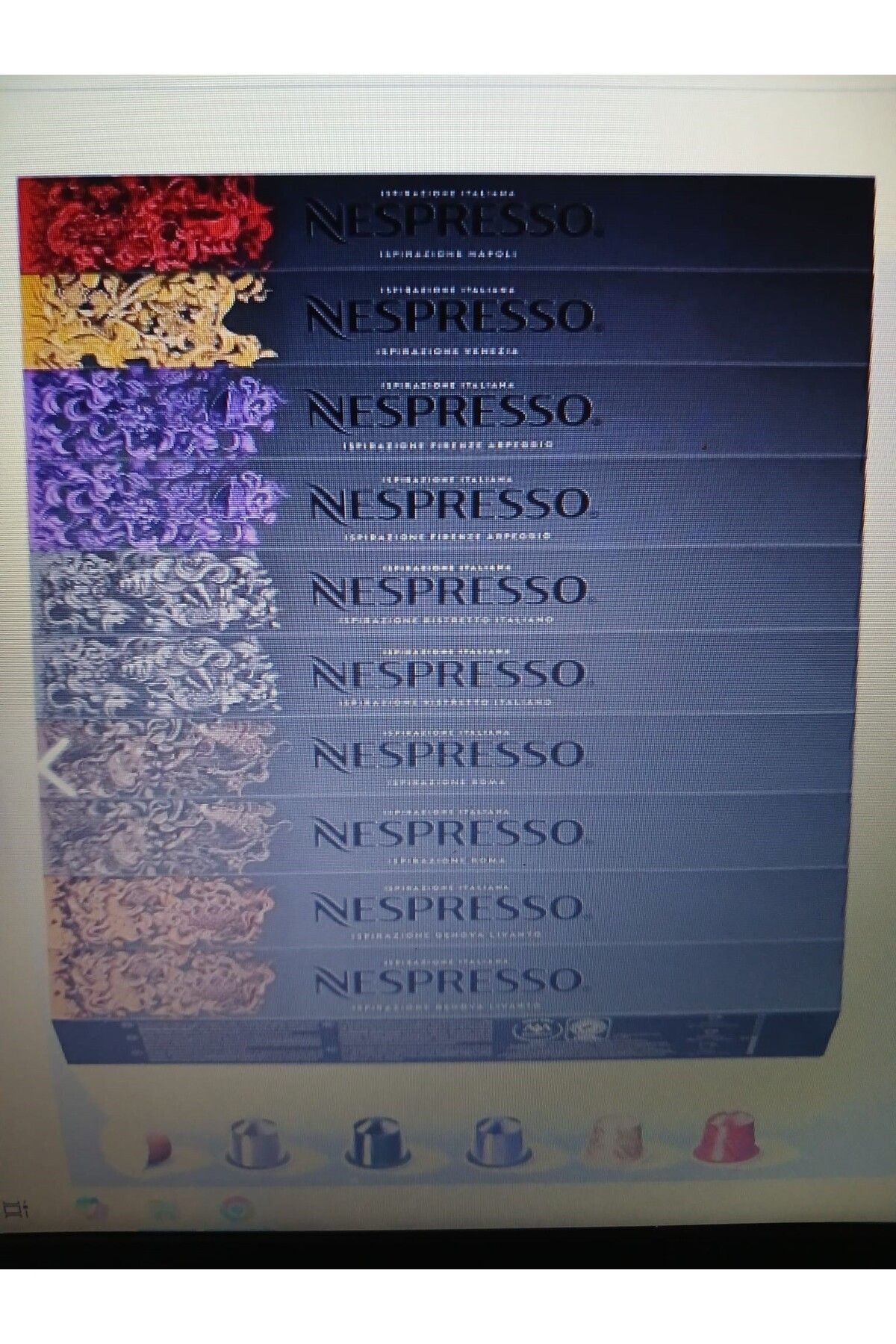 Nespresso Italyan ILHAM Seçimi 10 kutu (100 KAPSÜL)