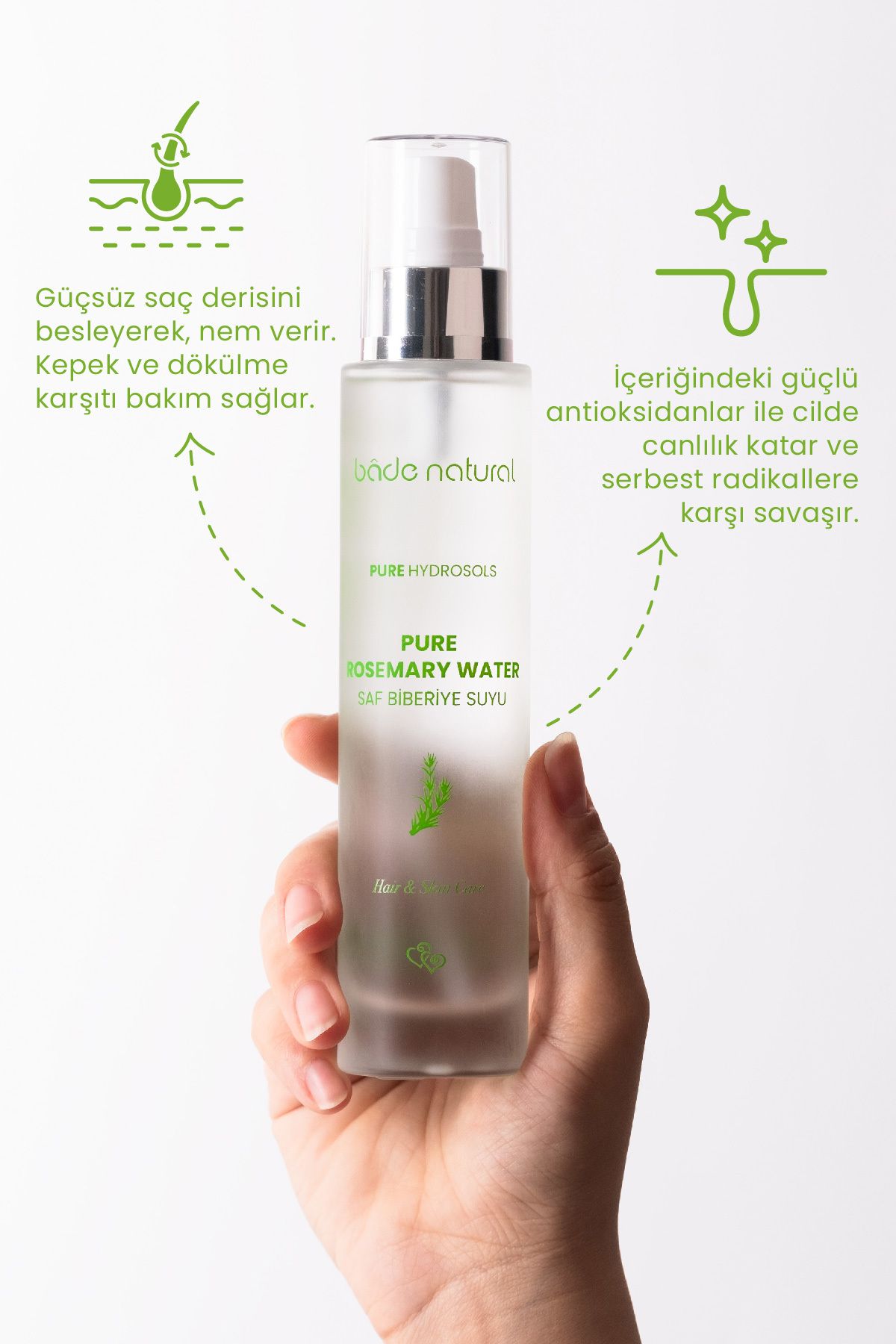 ست مراقبت مو مردانه و زنانه ROSEMARY ANTI SHEDDING تقویت مجموعه از پیچیده Bade Natural