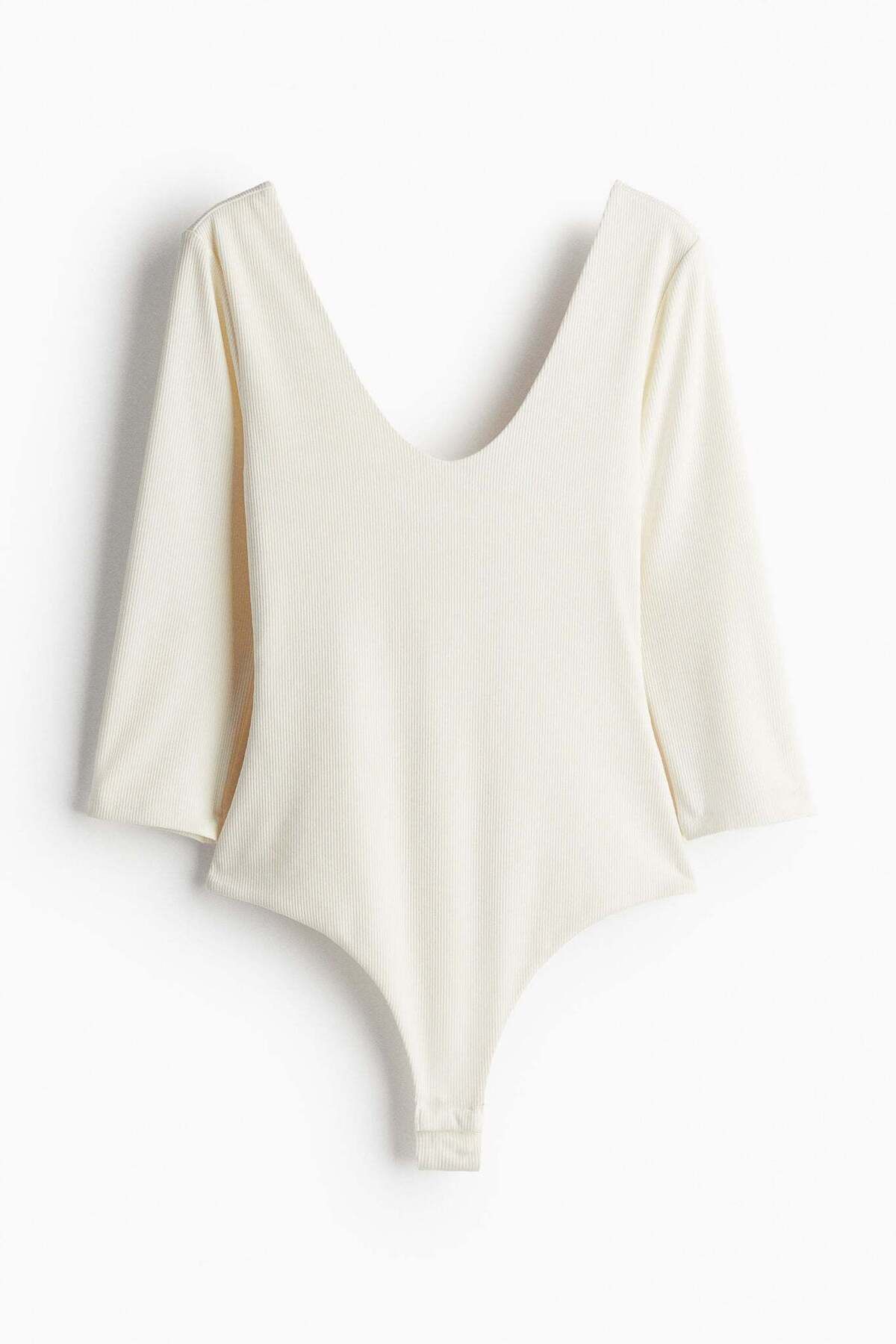 H&M-Ribbed thong body 3