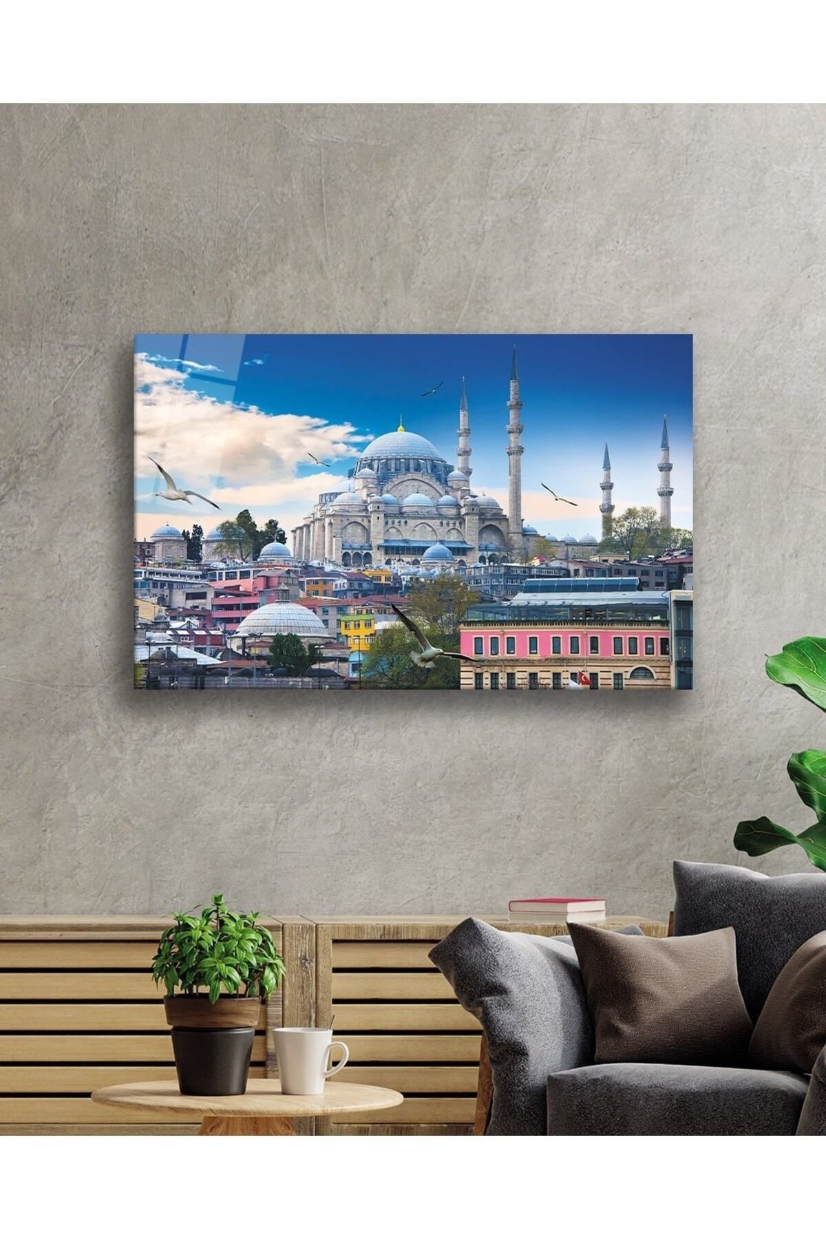 ArtNoia Istanbul Ortaköy Camii Manzarası Cam Tablo