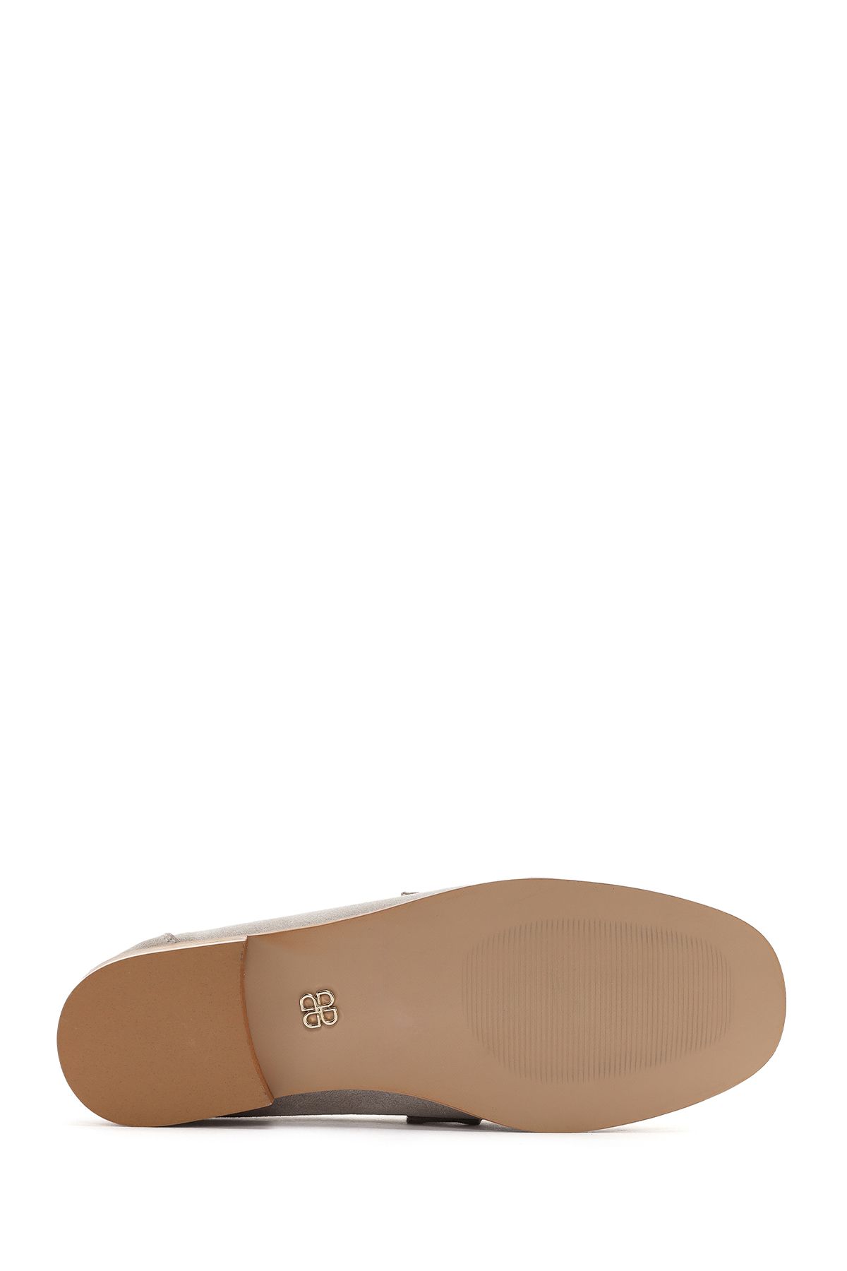 لوفر نود زنانه Beige چرمی Loafer 24SFD131910 Derimod