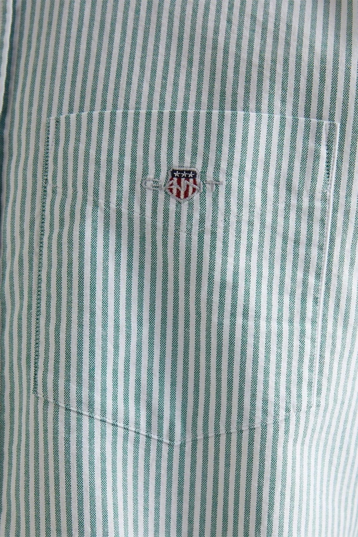 Erkek Yeşil Regular Fit Gömlek - 5