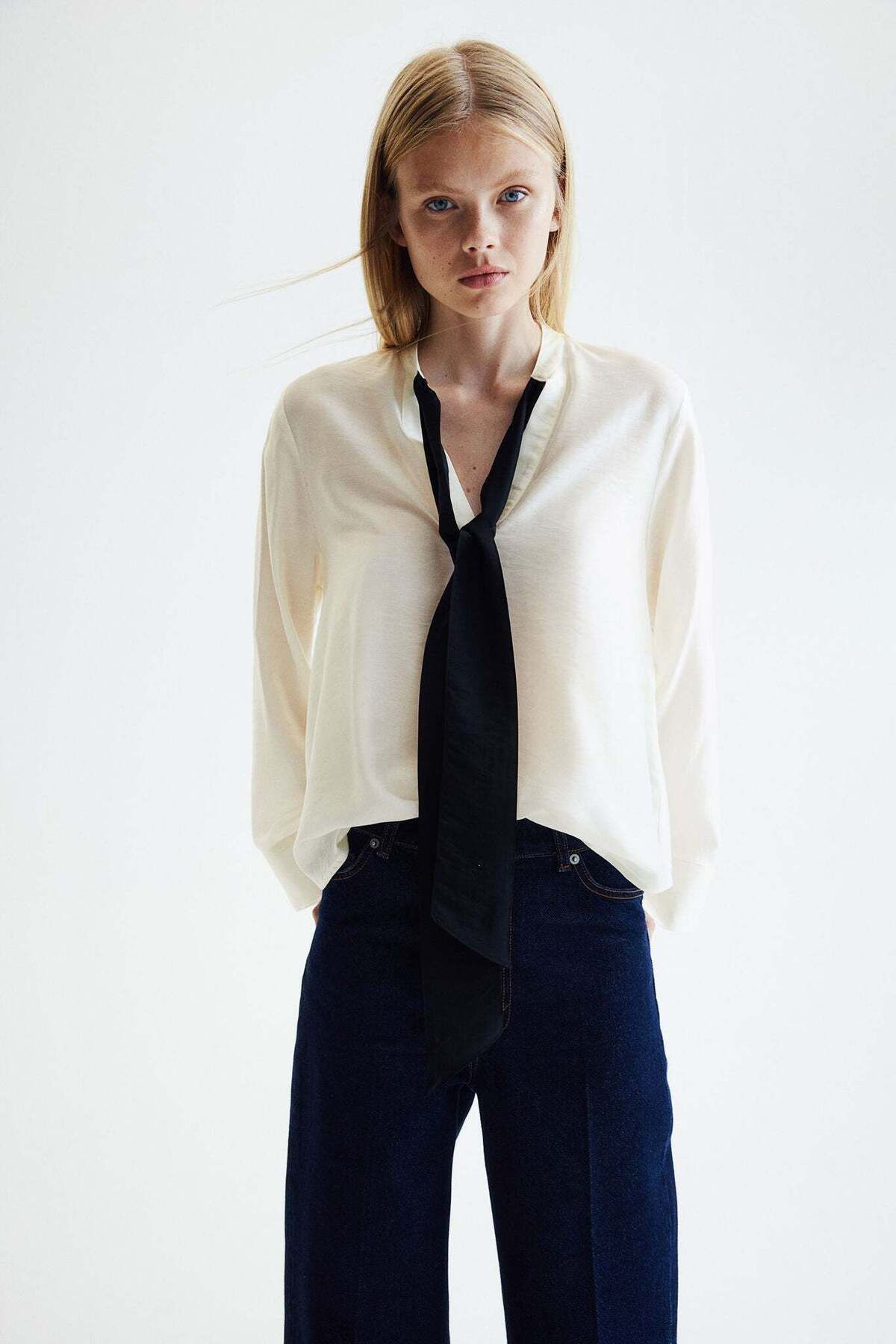 H&M-Tie-neck blouse 4