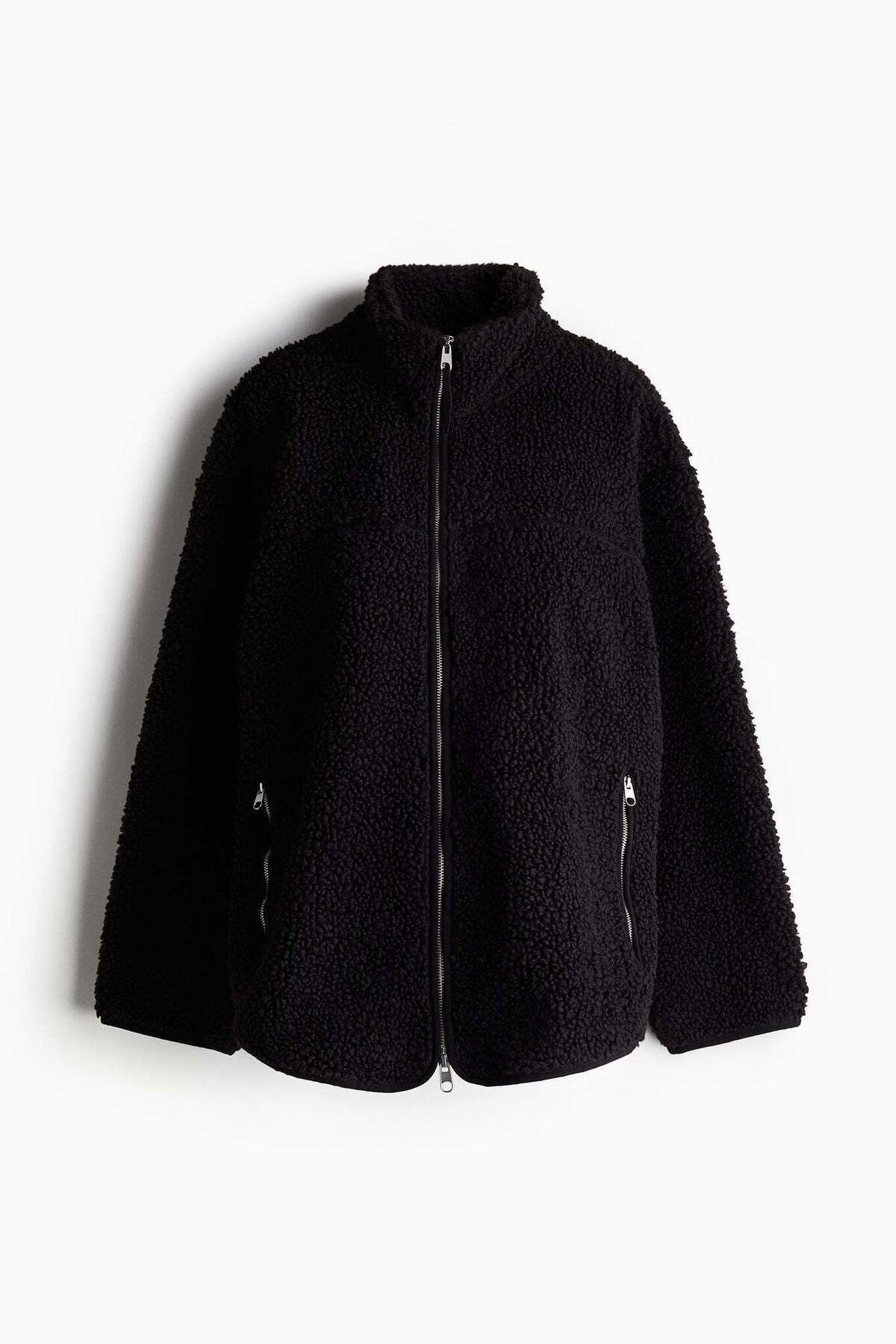 H&M-MAMA Before & After Babywearing teddy jacket 2