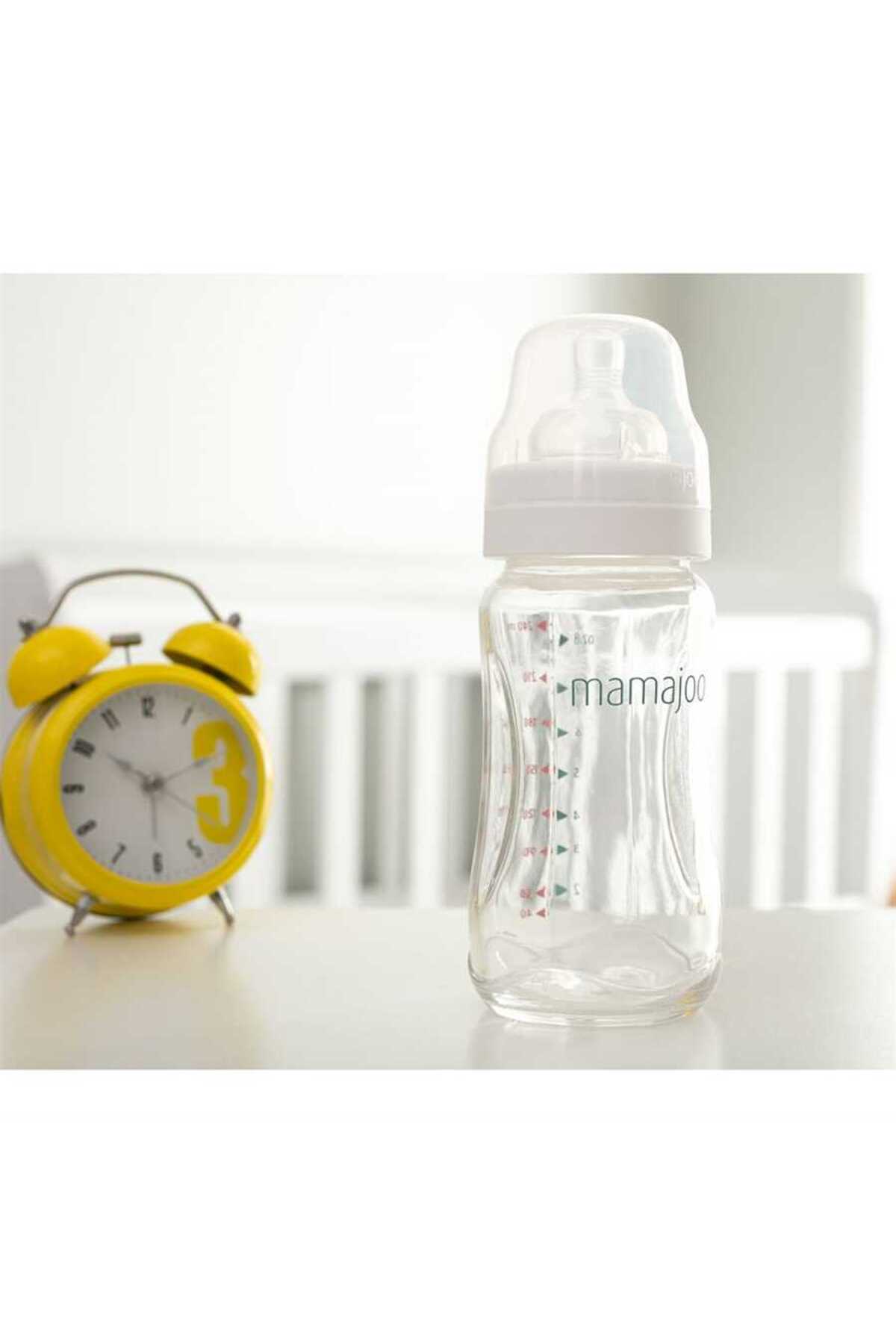 Mamajoo Cam Antikolik Biberon 240 ml 6 Ay+ | Orta Akışlı fotoğrafı 7 (önizleme)