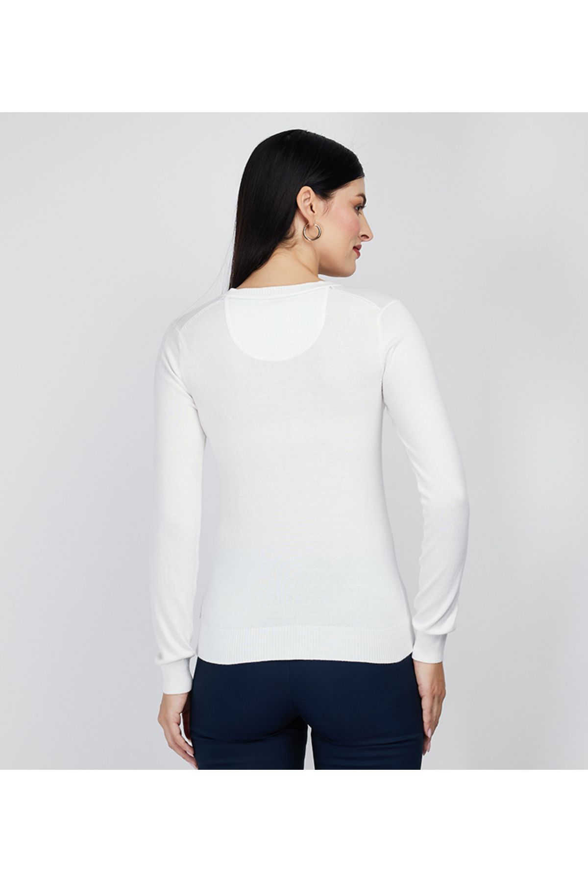 Bhpc-Beverly Hills Polo Club Womens White Sweater 2