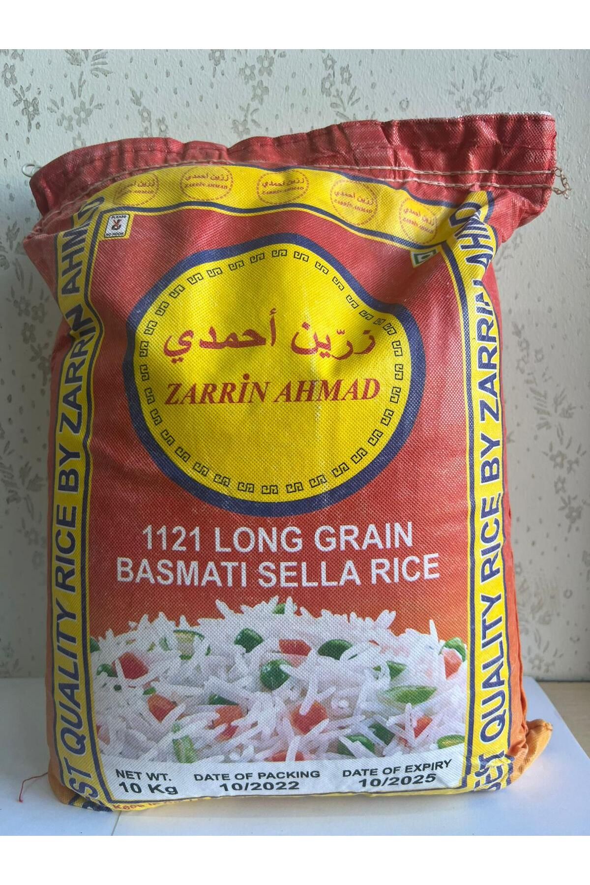 ZERRİN AHMADİ Zarrin Ahmad 1121 uzun iri taneli basmati hint sella pirinci 10 kg