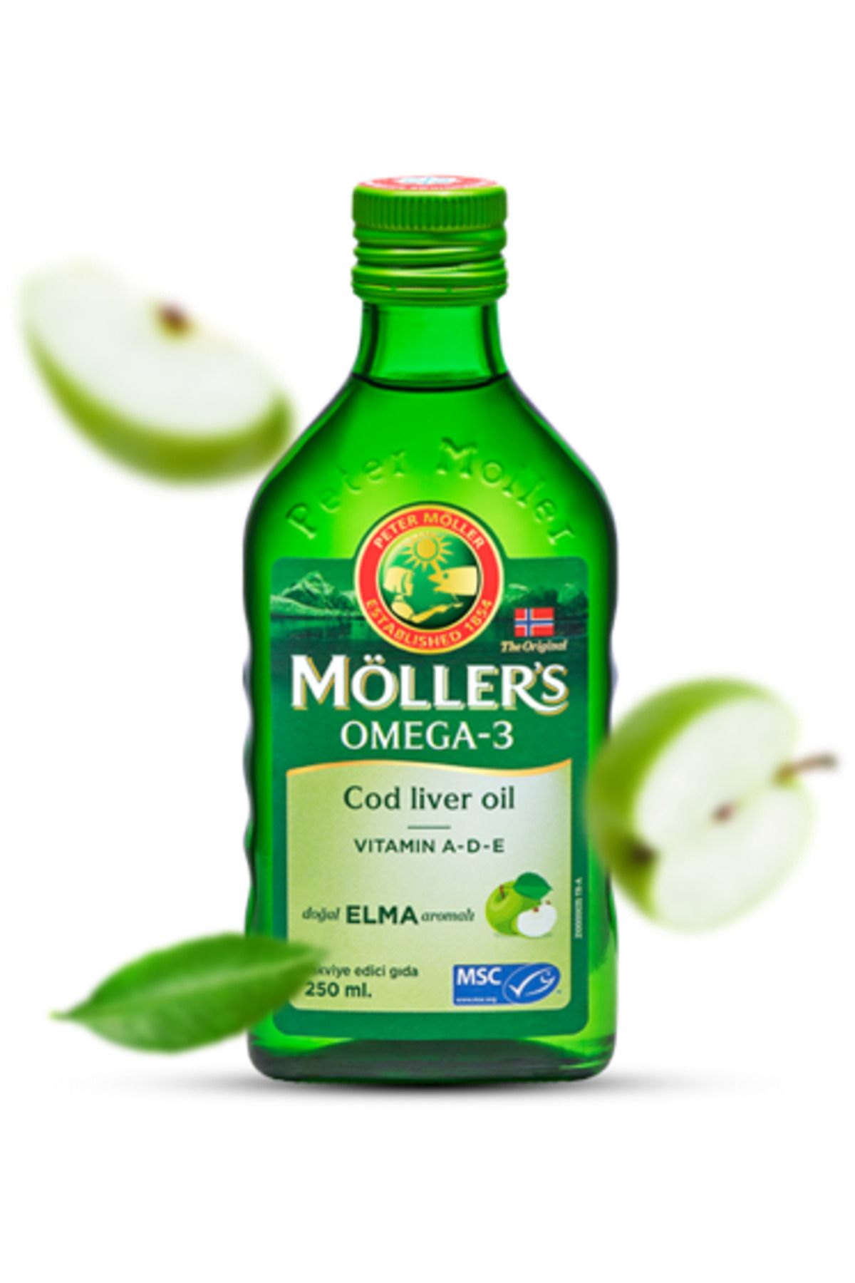 Möller's Omega 3 Doğal Elma Aromalı Balık Yağı Şurubu 250 ml