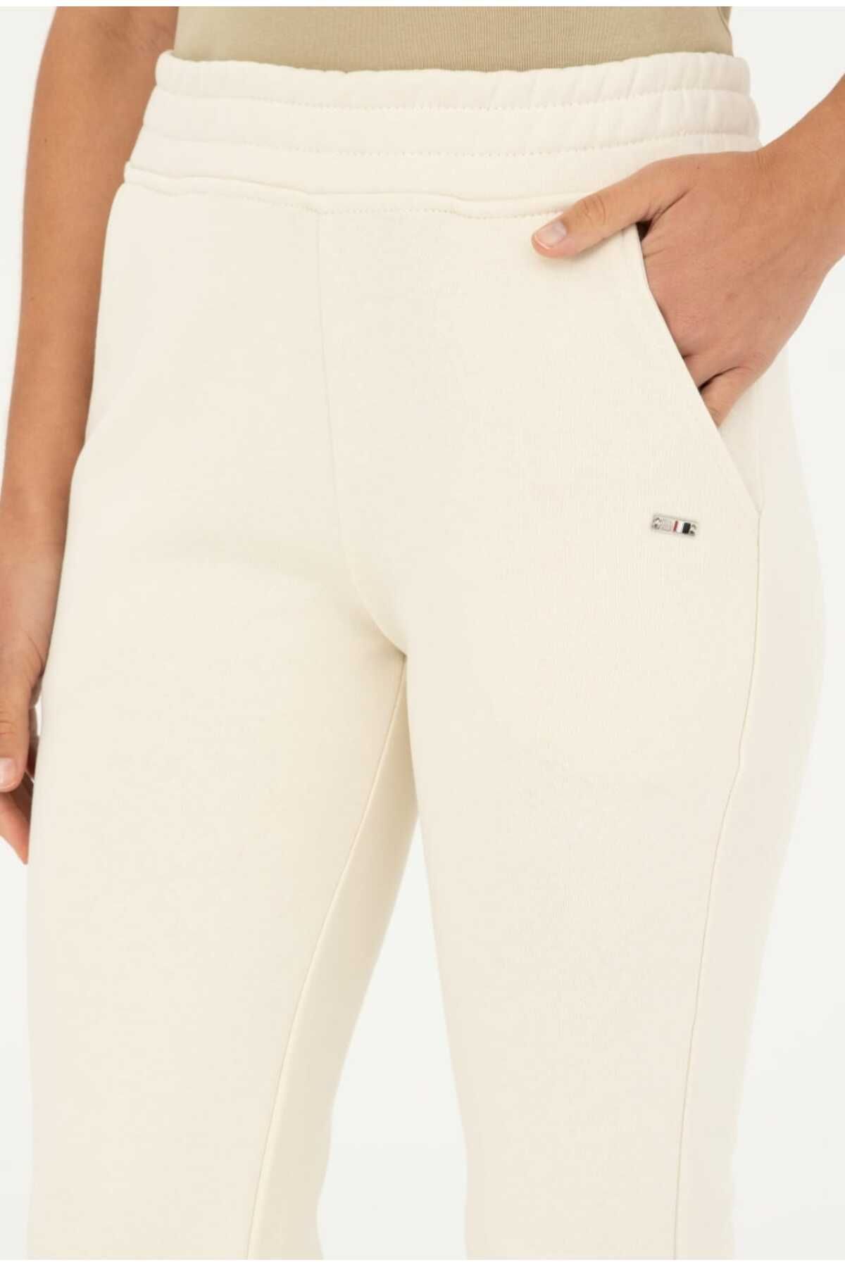 U.S. Polo Assn.-Γυναικεία κρεμ φούτερ 5