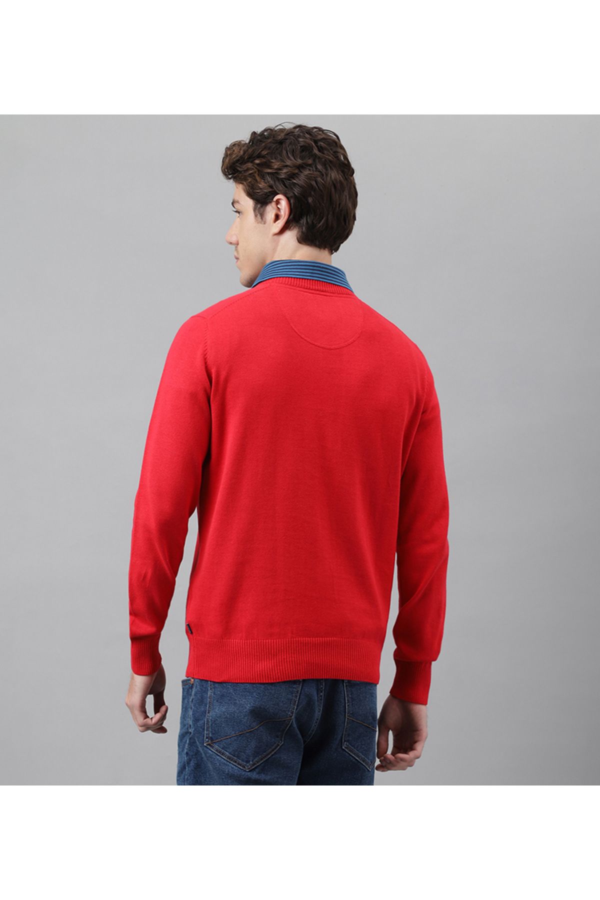 Bhpc-Beverly Hills Polo Club Mens Red Sweater 4