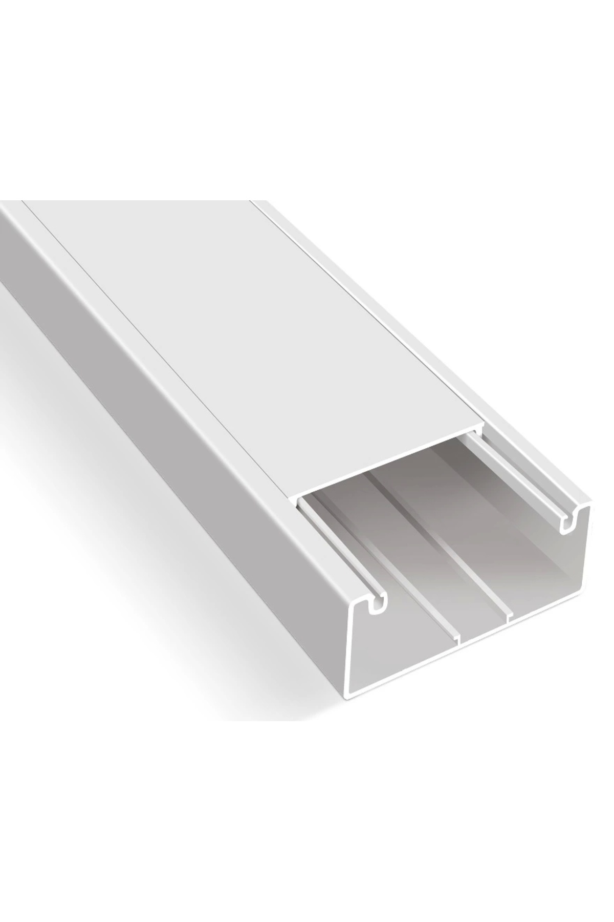 Mutlusan 2 metre 1 boy 100X50 KANAL İÇTEN KAPAKLI KANAL EKO FOLYOLU (priz seti takılabilir)(30)