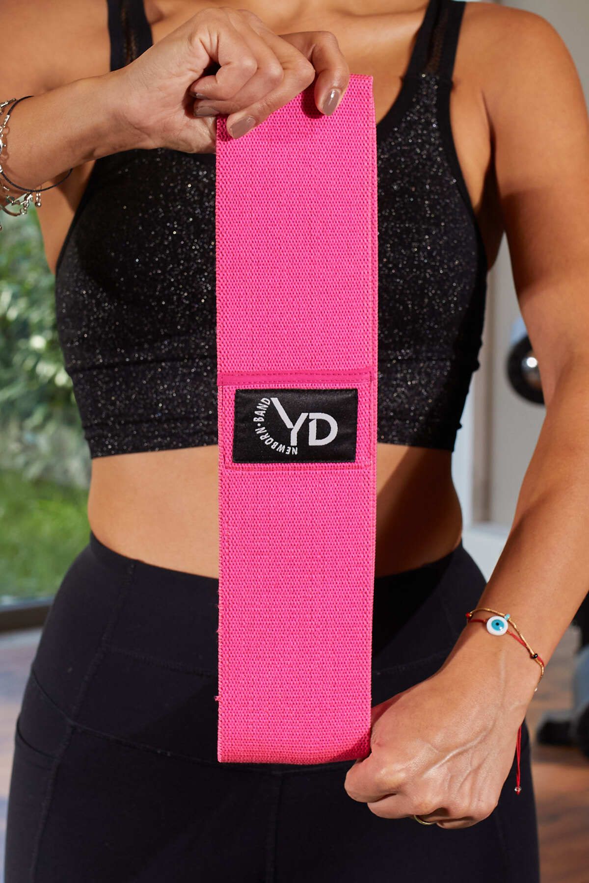 YDband Ydfitband Newborn Loop Band Direnç Lastiği Egzersiz Bandı Orta Direnç Pembe 11-15kg