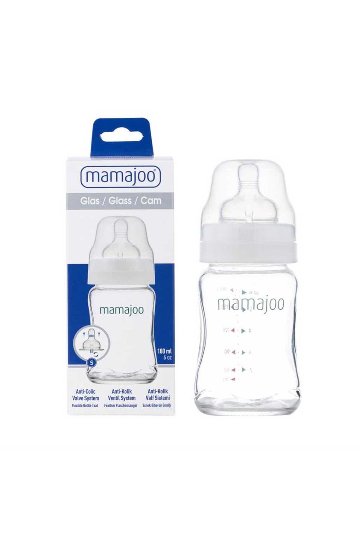 Mamajoo Cam Antikolik Biberon 180 ml 0 Ay+ | Yavaş Akışlı fotoğrafı 6 (önizleme)