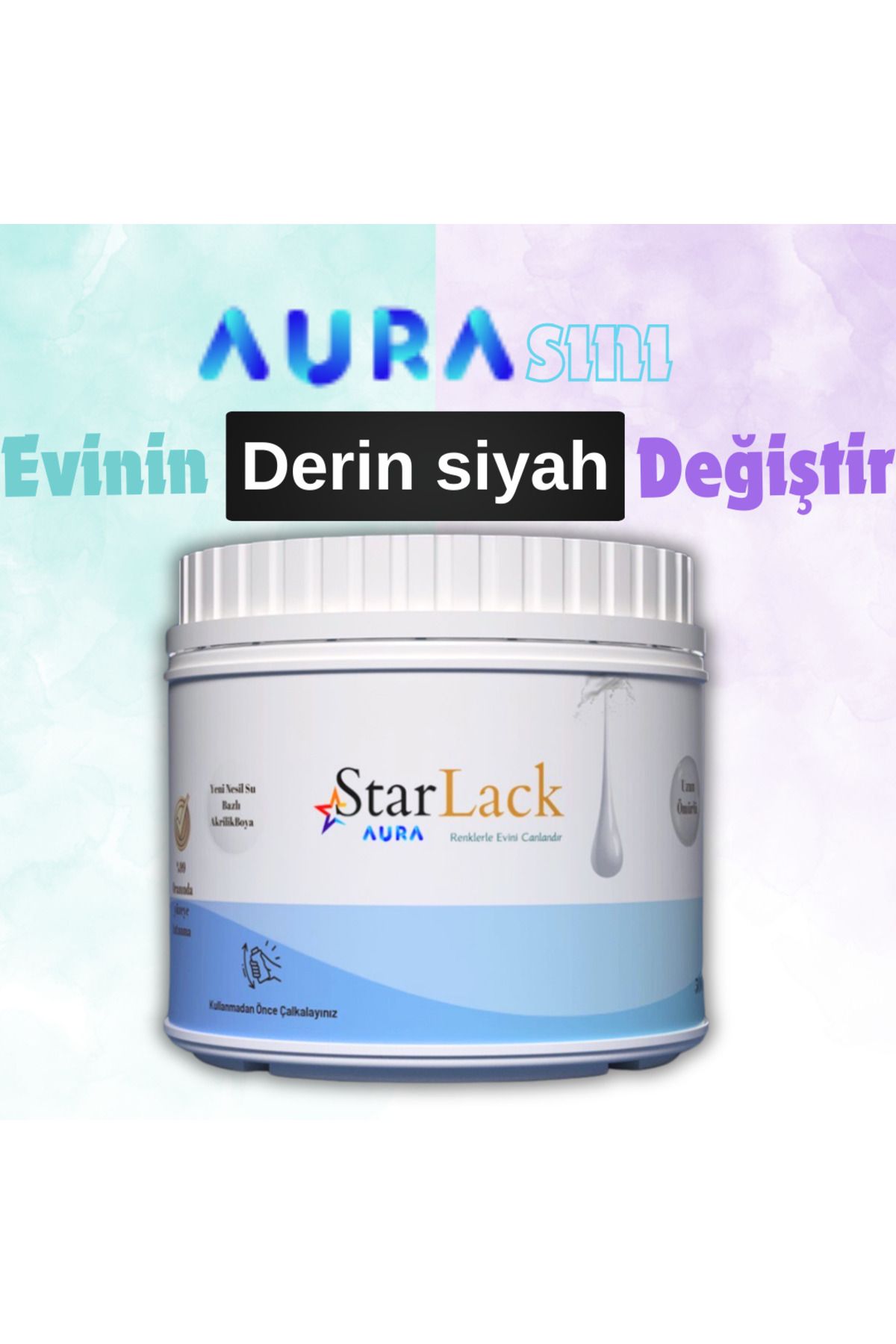 starlack Aura 500ml Akrilik Su Bazlı Hobi Dönüşüm Boyası