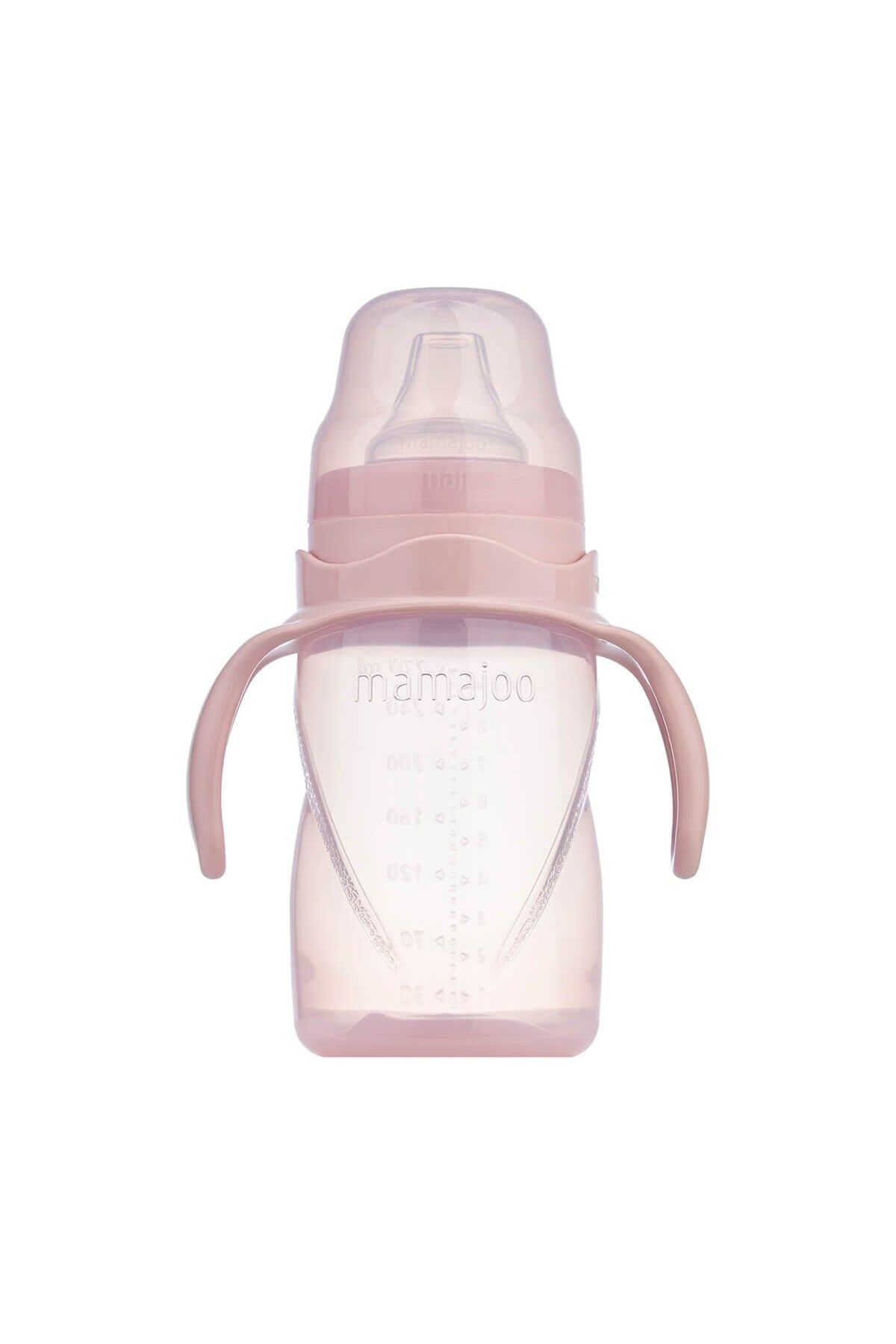 Mamajoo Kulplu Eğitici Bardak 270ml / Powder Pink