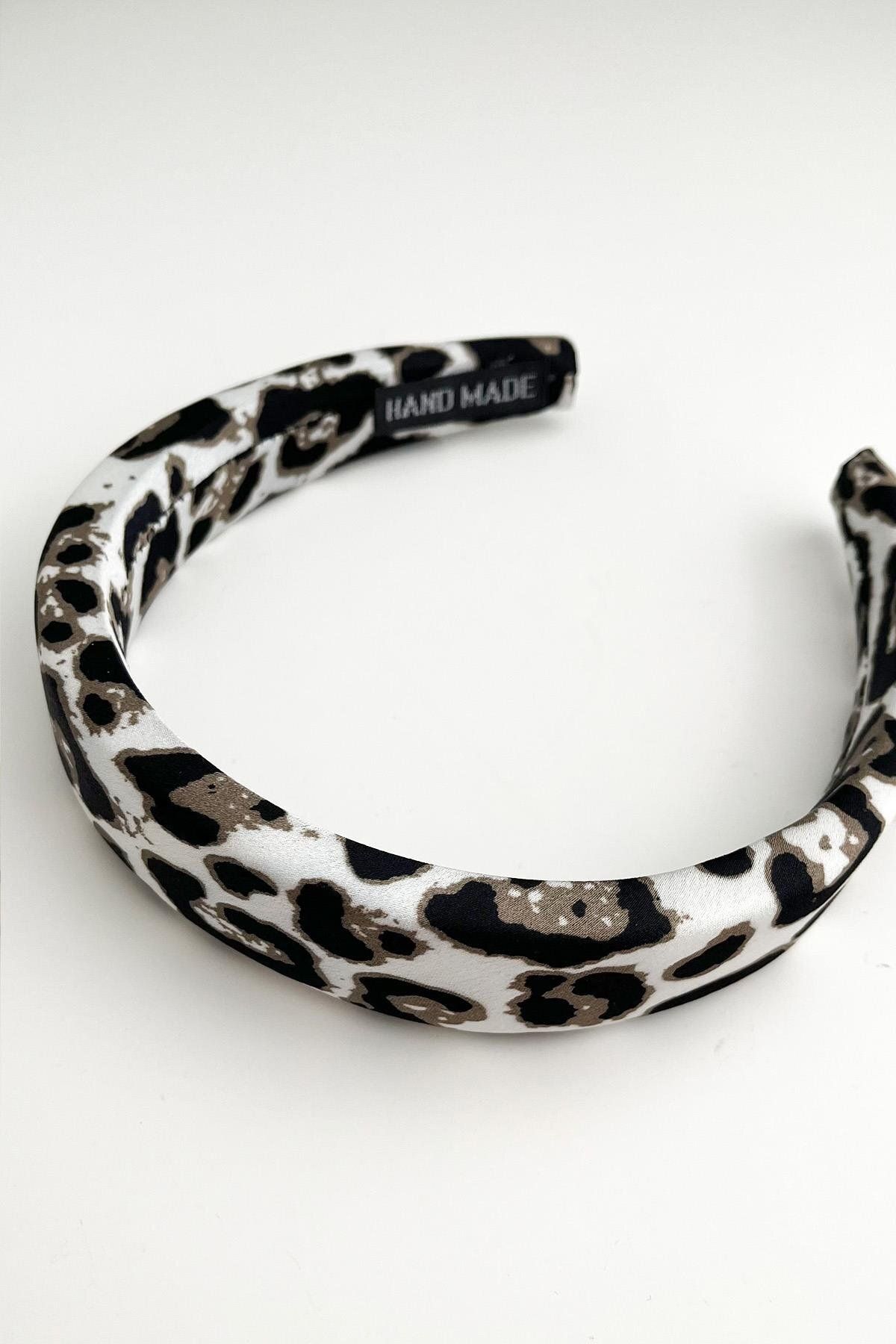 Modex-Handmade Leopard Pattern Sponge Flat Crown (Width:3Cm) 4