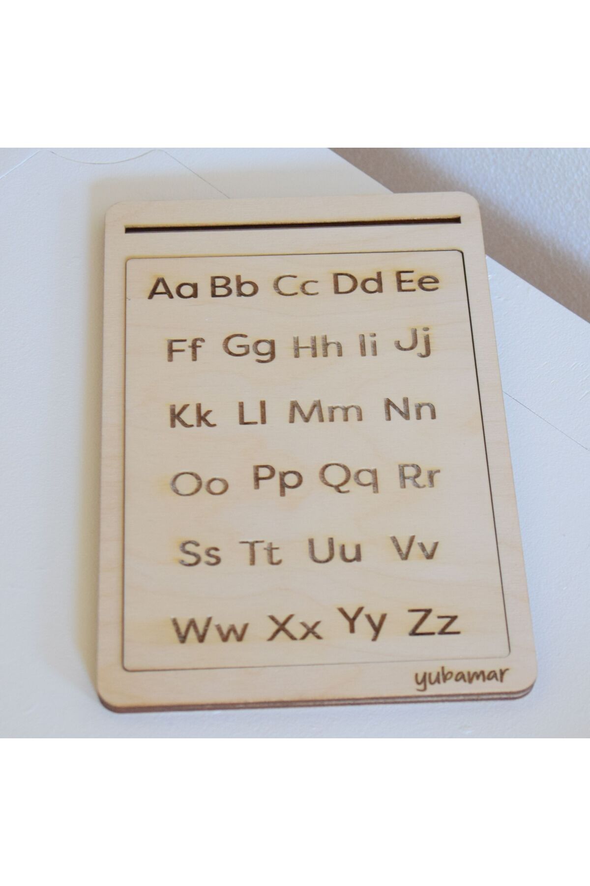 YuBaMar-Wooden Summer Erase Board English Alphabet and Numbers 4