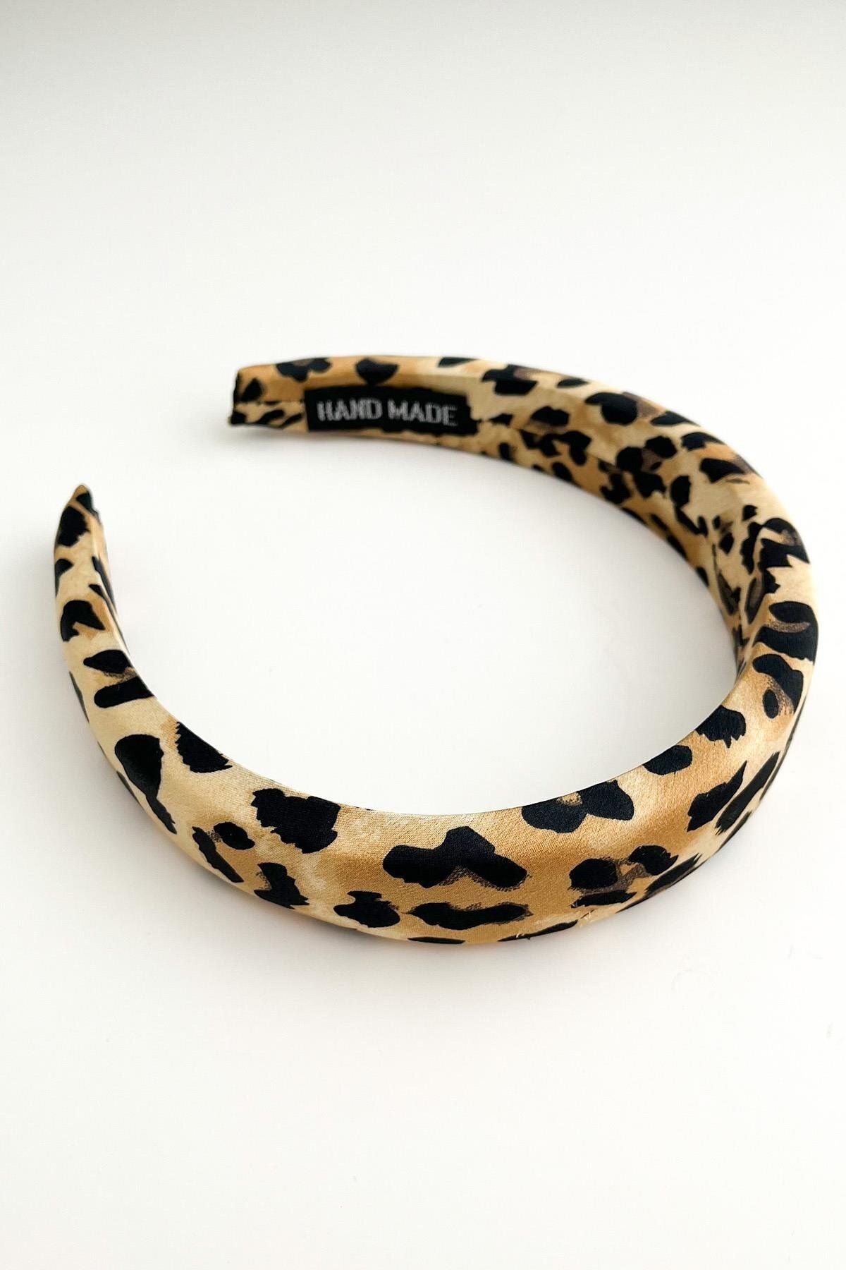 Modex-Handmade Leopard Pattern Sponge Flat Crown (Width:3Cm) 3