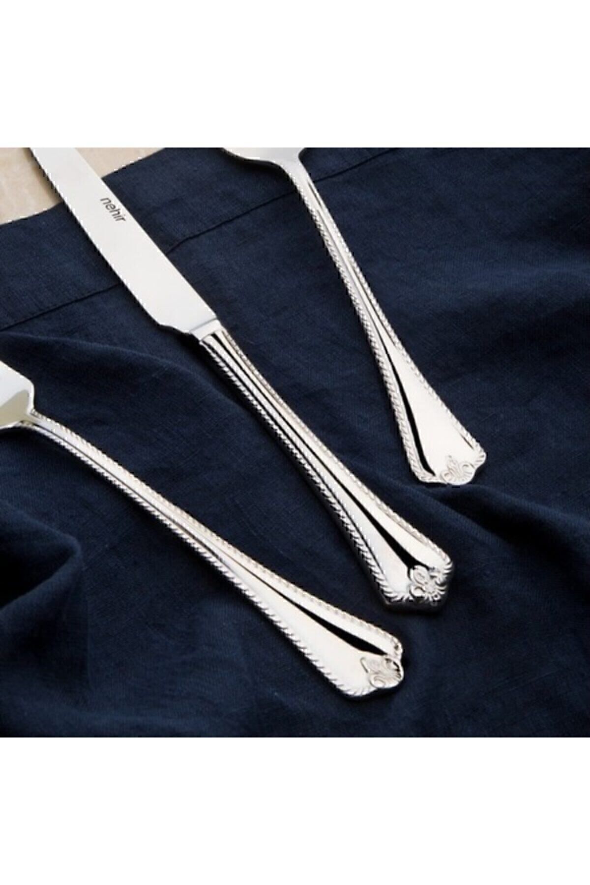 Nehir-Fulya Plain 12 Pieces Dinner Fork Set 4