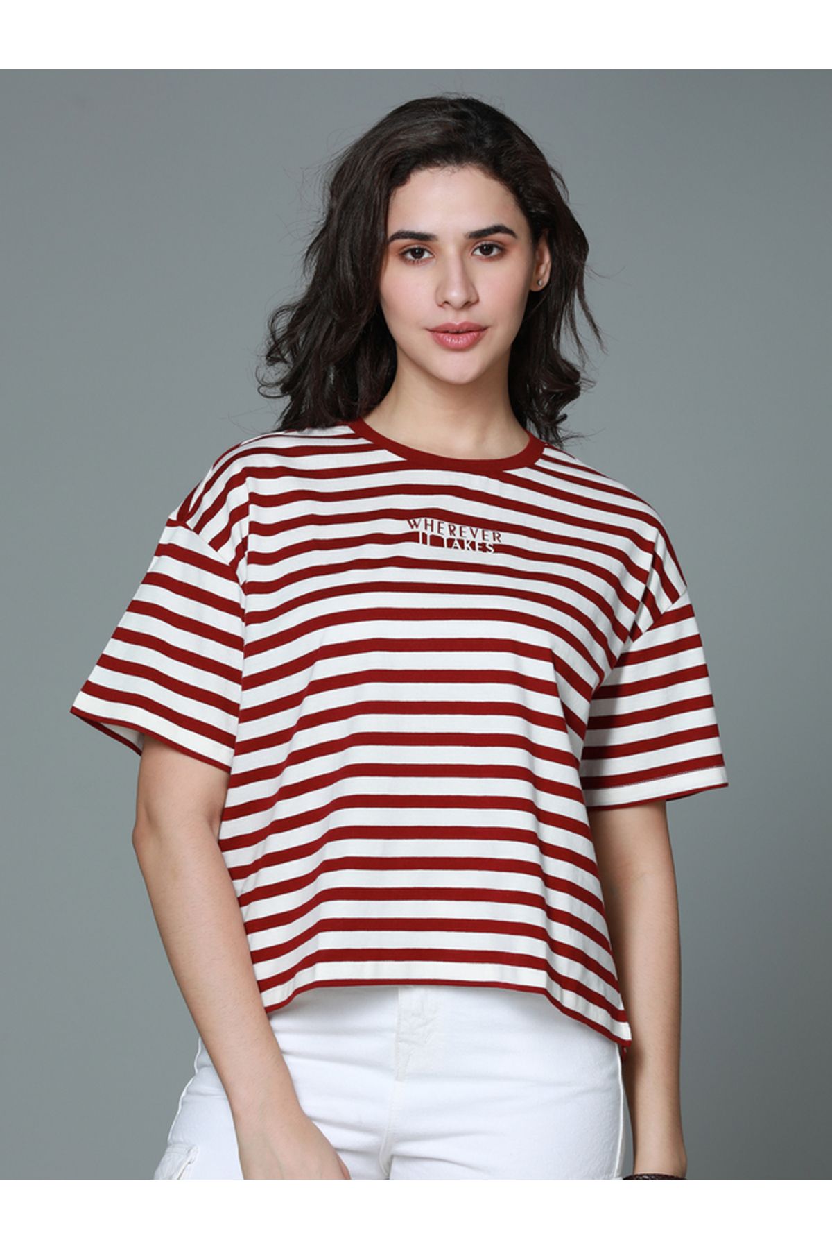 High Star By Styli-Boxy Fit Striped T-Shirt 3