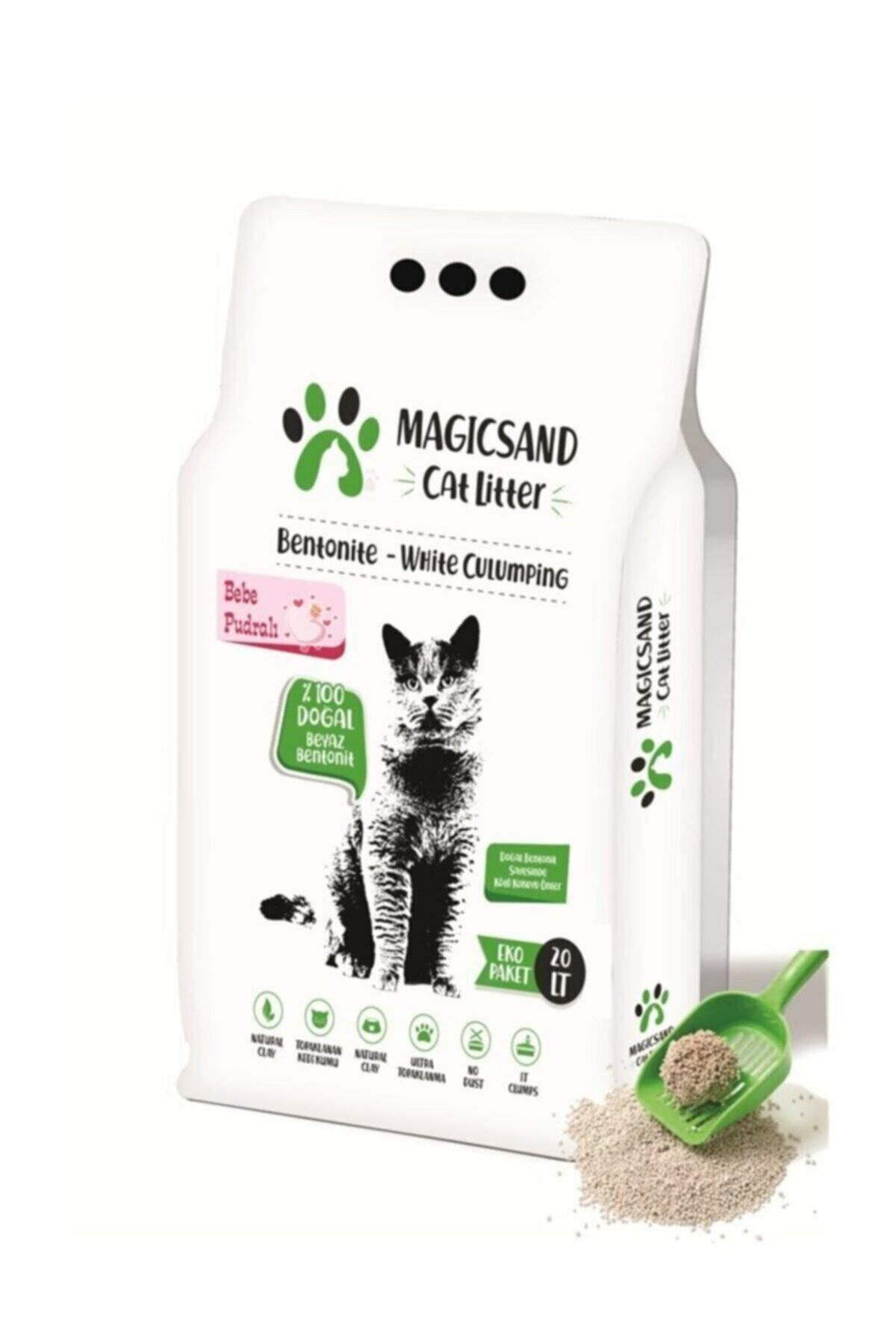 magicsand Bebek Pudralı Kalın Taneli Kedi Kumu 20 Lt