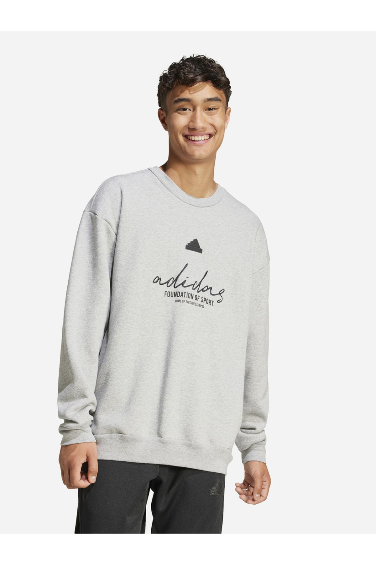 adidas-Graphic Print Dropped Shoulder Sweatshirt 2