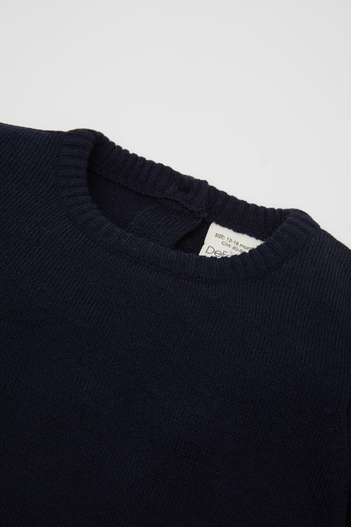 DeFacto-Baby Boy Crew Neck Basic Plain Knitwear Sweater A5036A524Au 2